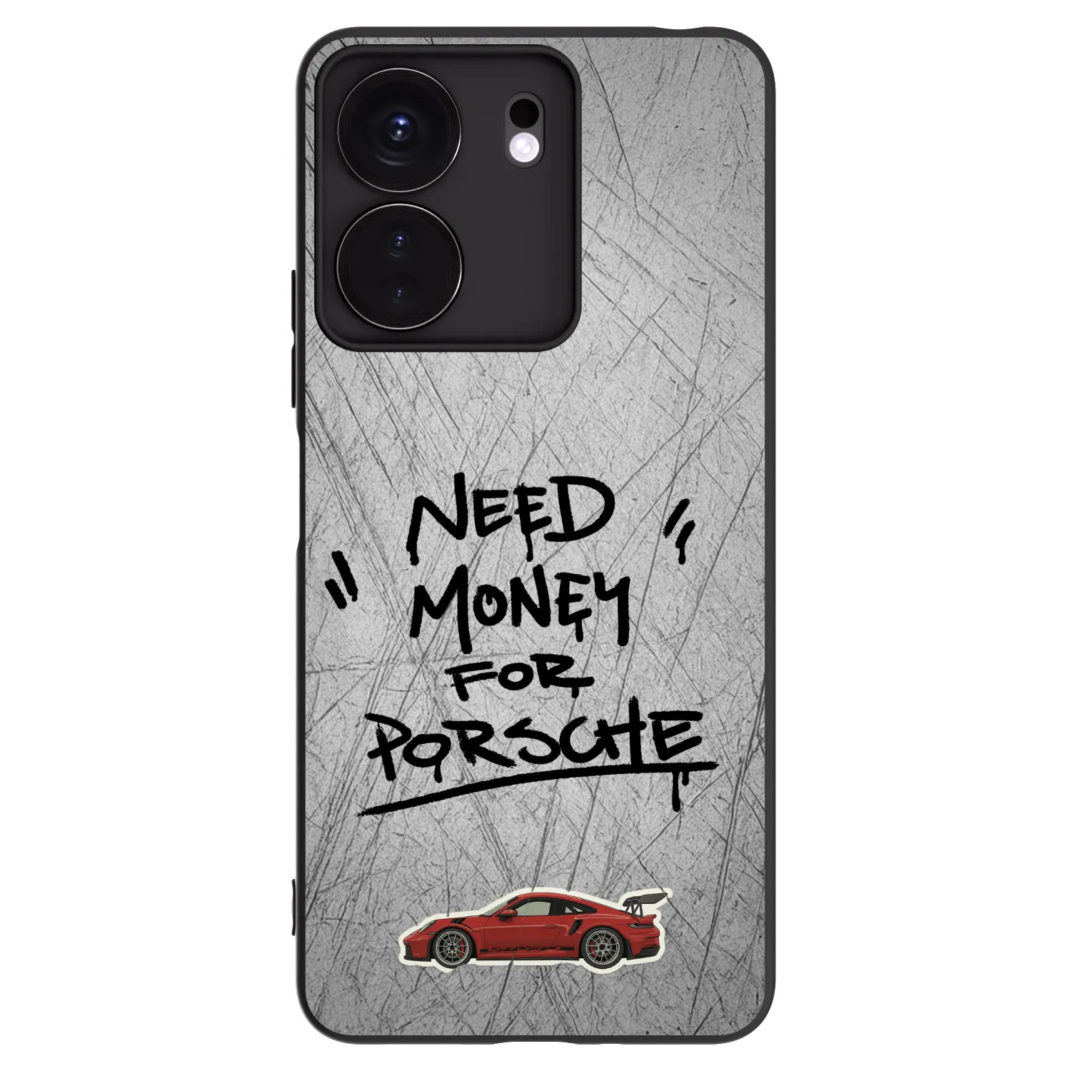 Picasee silikonowe czarne etui na Xiaomi Redmi 13C 4G - Grey Drift