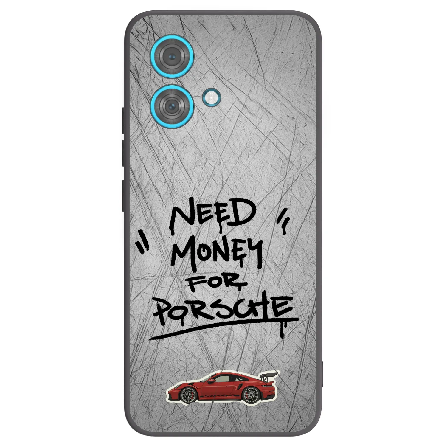 Picasee silikonowe czarne etui na Motorola Edge 40 Neo - Grey Drift