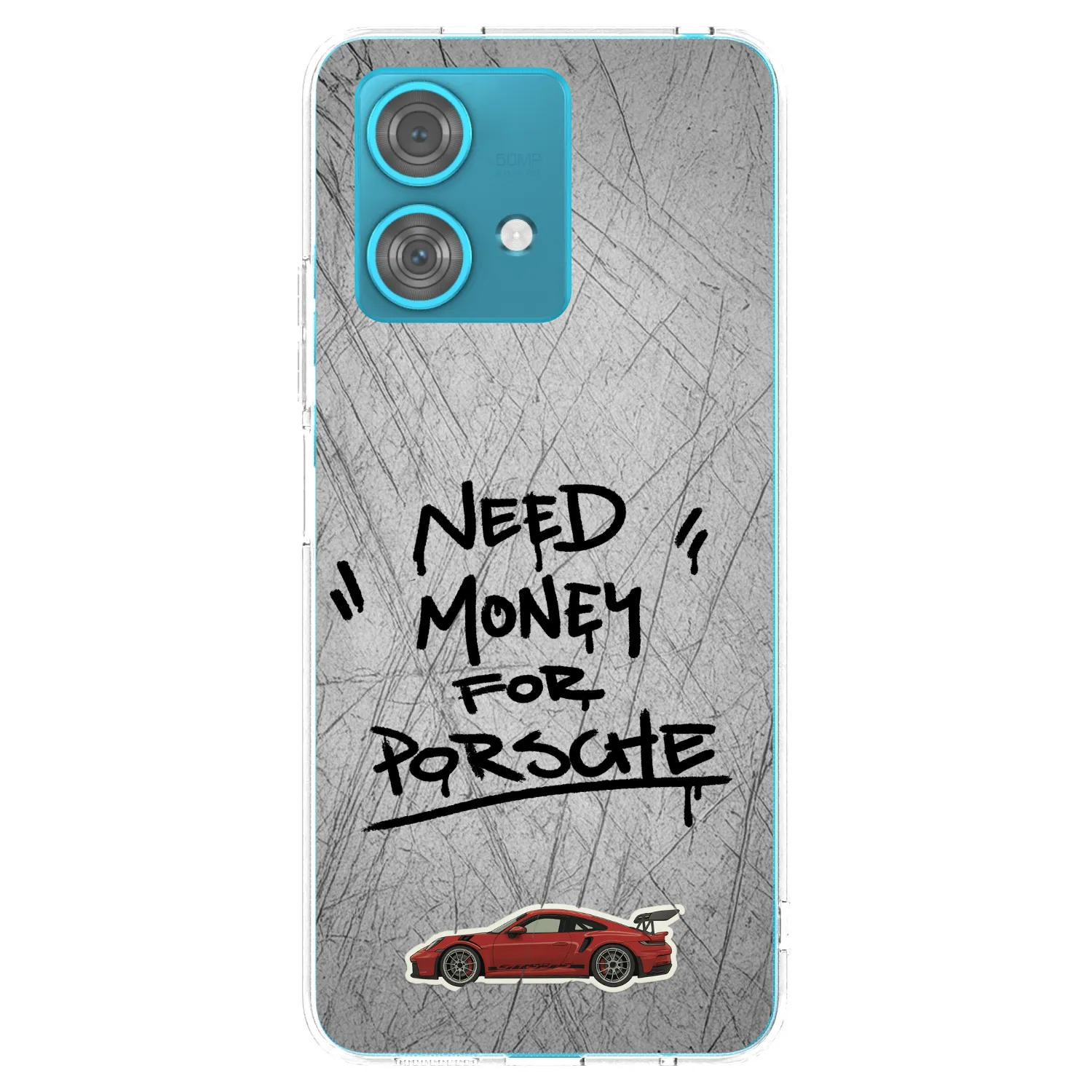 Picasee silikonowe przeźroczyste etui na Motorola Edge 40 Neo - Grey Drift