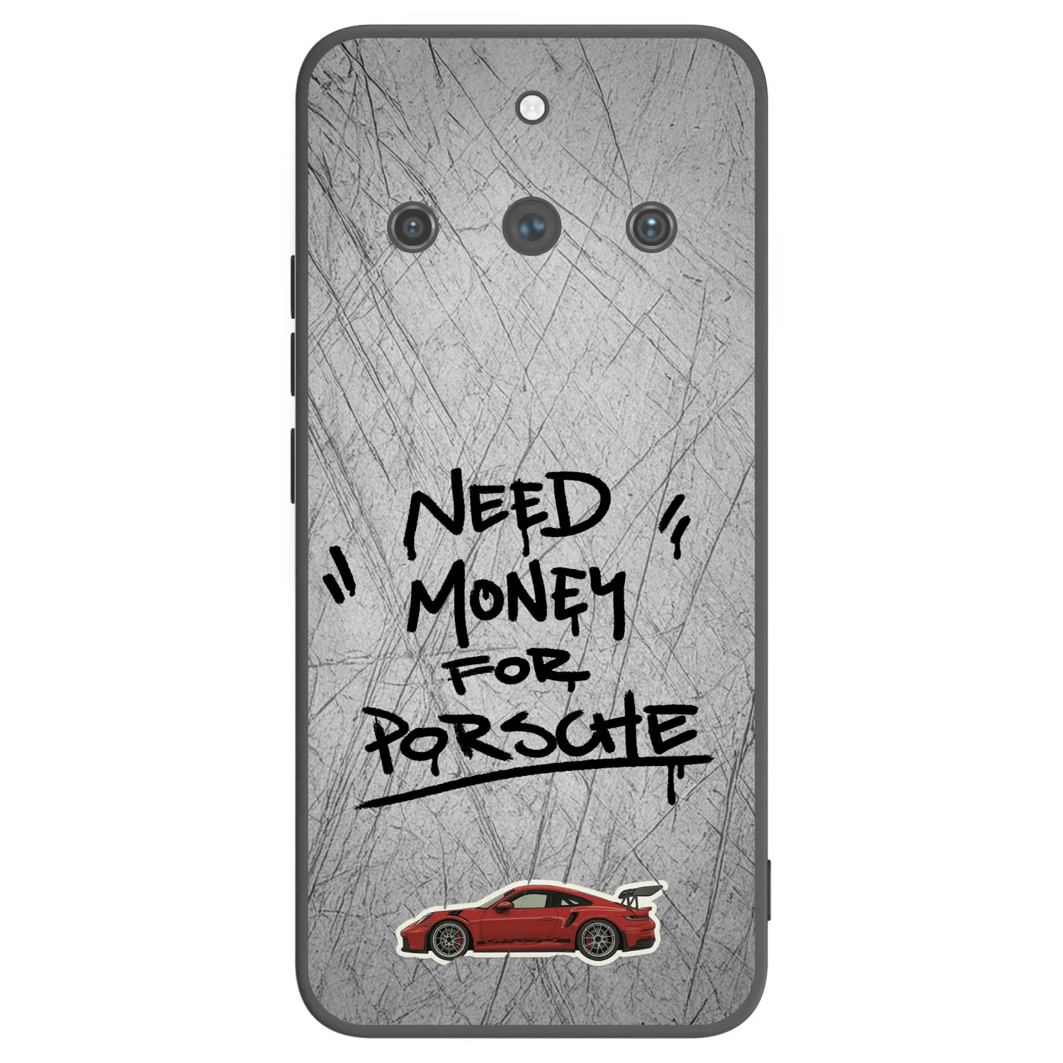 Picasee silikonowe czarne etui na Realme 11 Pro+ - Grey Drift