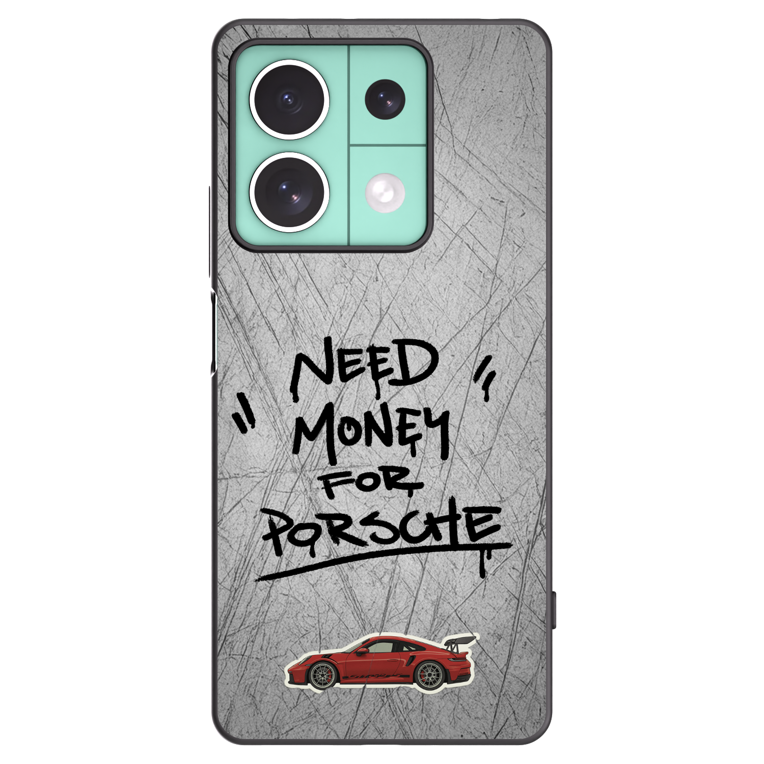 Picasee silikonowe czarne etui na Xiaomi Redmi Note 13 5G - Grey Drift
