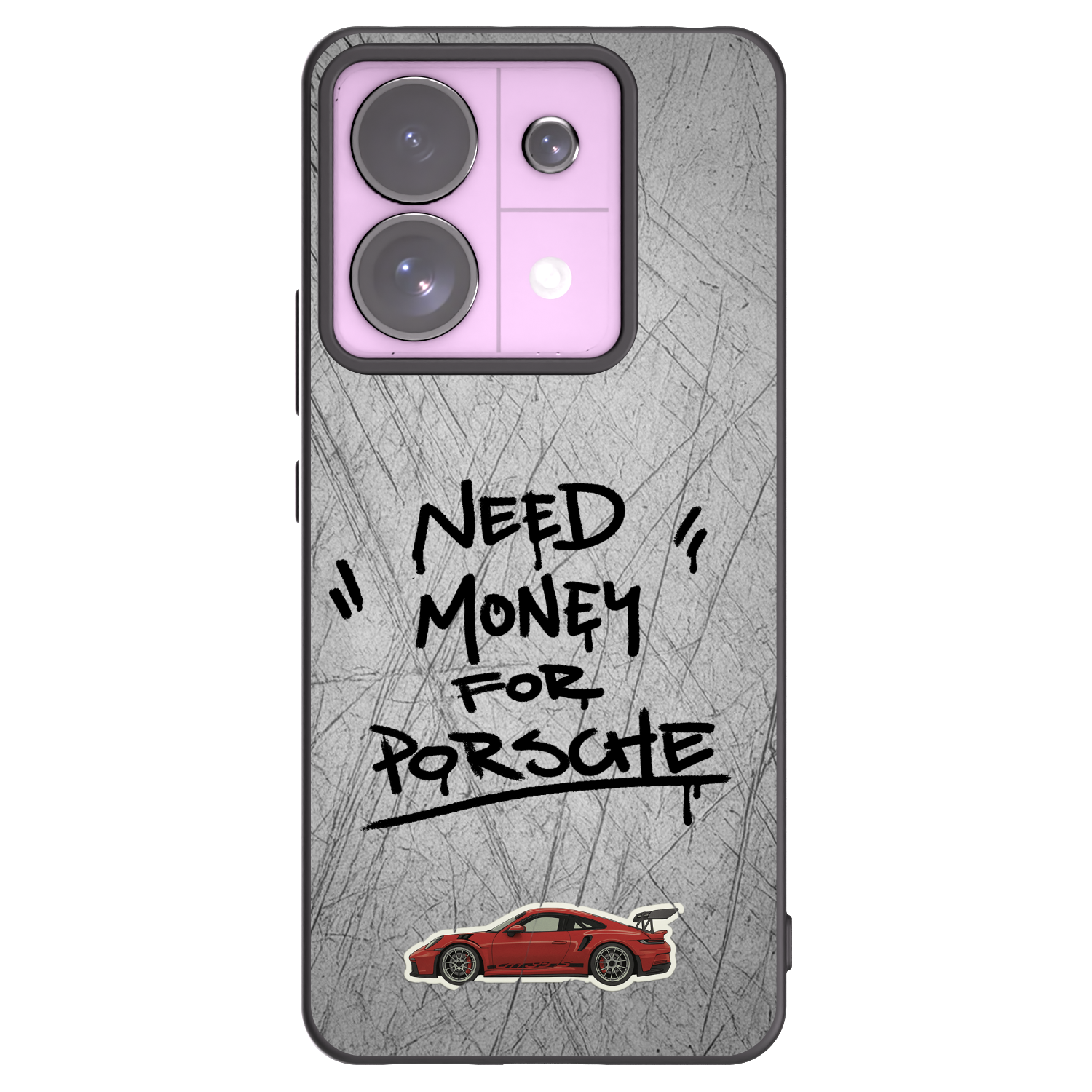 Picasee silikonowe czarne etui na Xiaomi Redmi Note 13 Pro 5G - Grey Drift