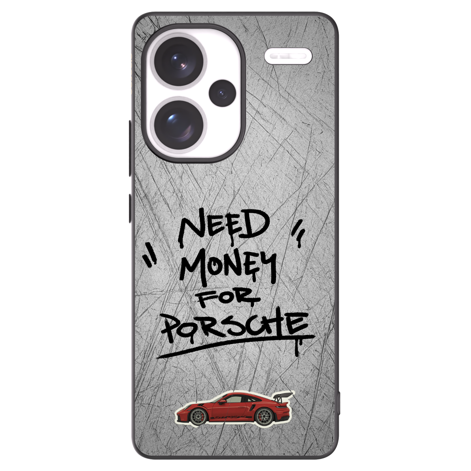 Picasee silikonowe czarne etui na Xiaomi Redmi Note 13 Pro+ 5G - Grey Drift