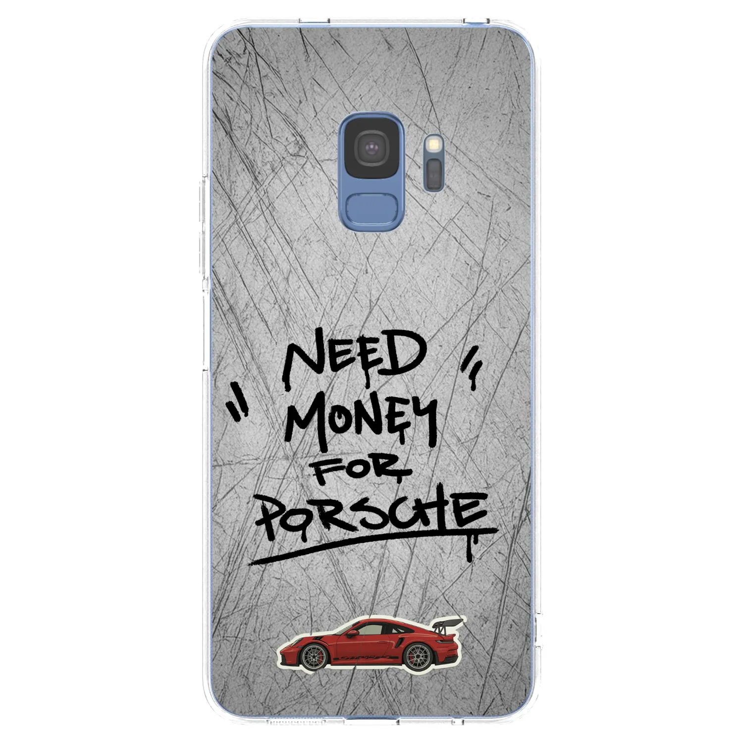 Picasee silikonowe przeźroczyste etui na Samsung Galaxy S9 G960F - Grey Drift