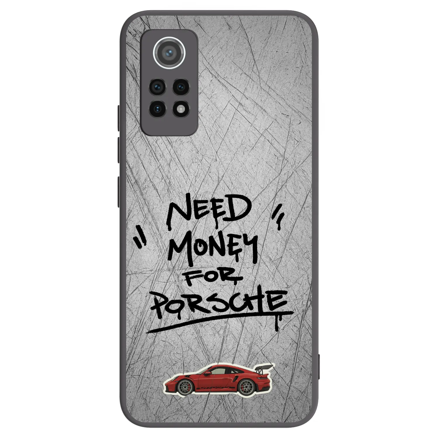 Picasee silikonowe czarne etui na Xiaomi Redmi Note 12 Pro 4G - Grey Drift