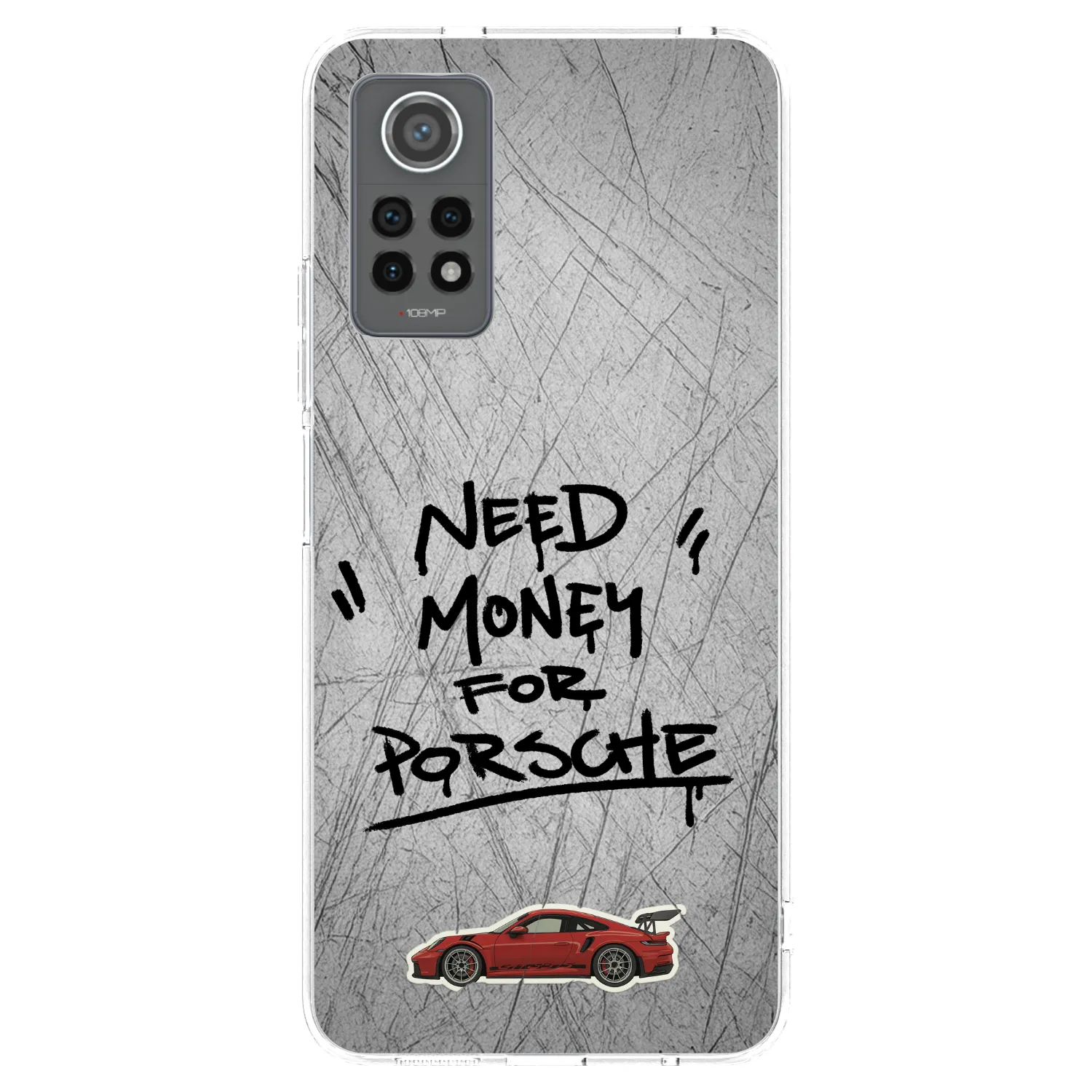 Picasee silikonowe przeźroczyste etui na Xiaomi Redmi Note 12 Pro 4G - Grey Drift
