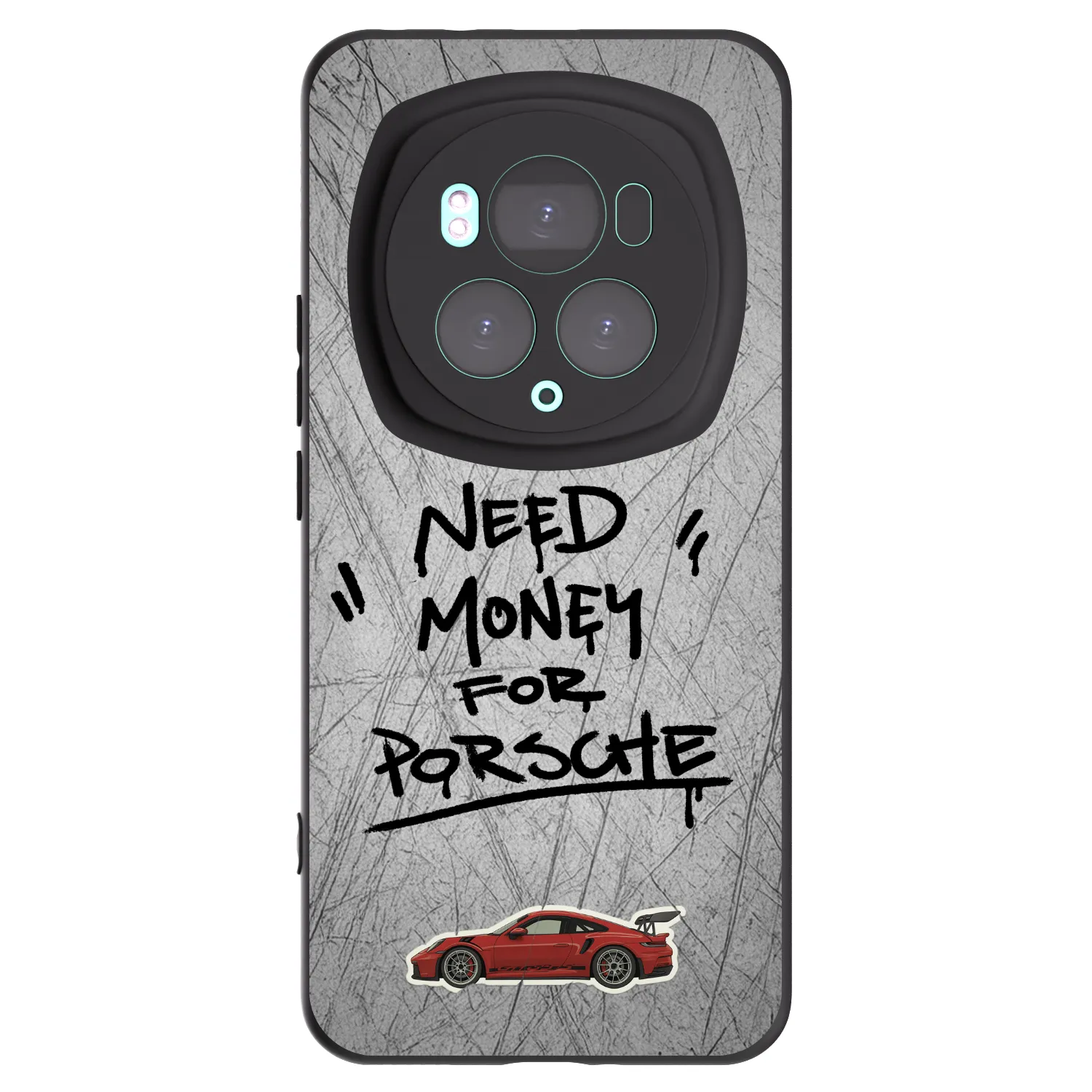 Picasee silikonowe czarne etui na Honor Magic6 Pro - Grey Drift