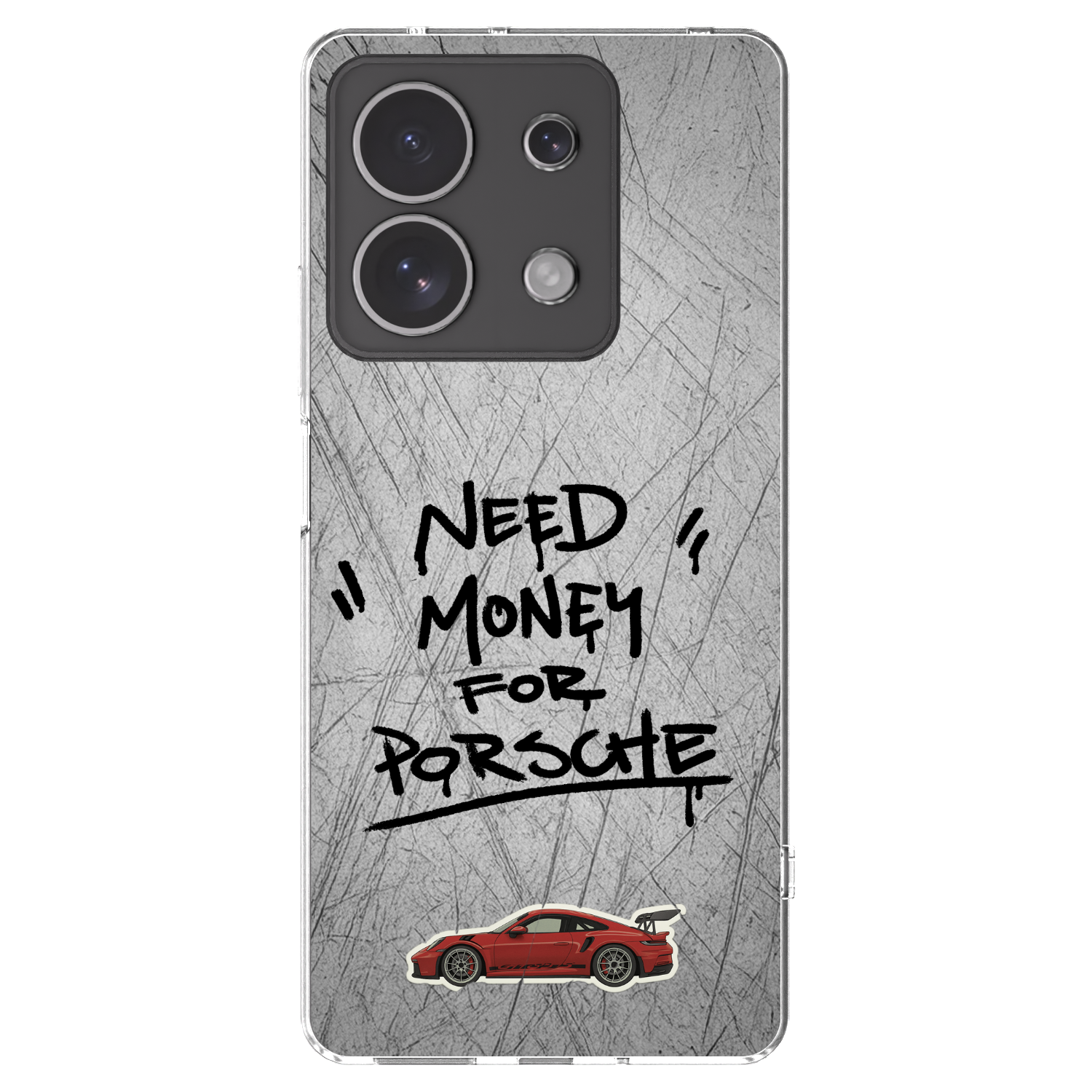 Picasee silikonowe przeźroczyste etui na Xiaomi Redmi Note 13 4G - Grey Drift