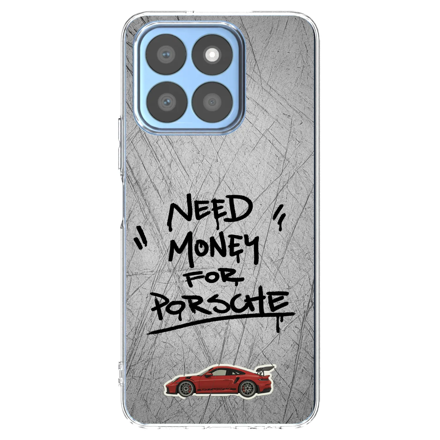 Picasee silikonowe przeźroczyste etui na Honor X8b - Grey Drift
