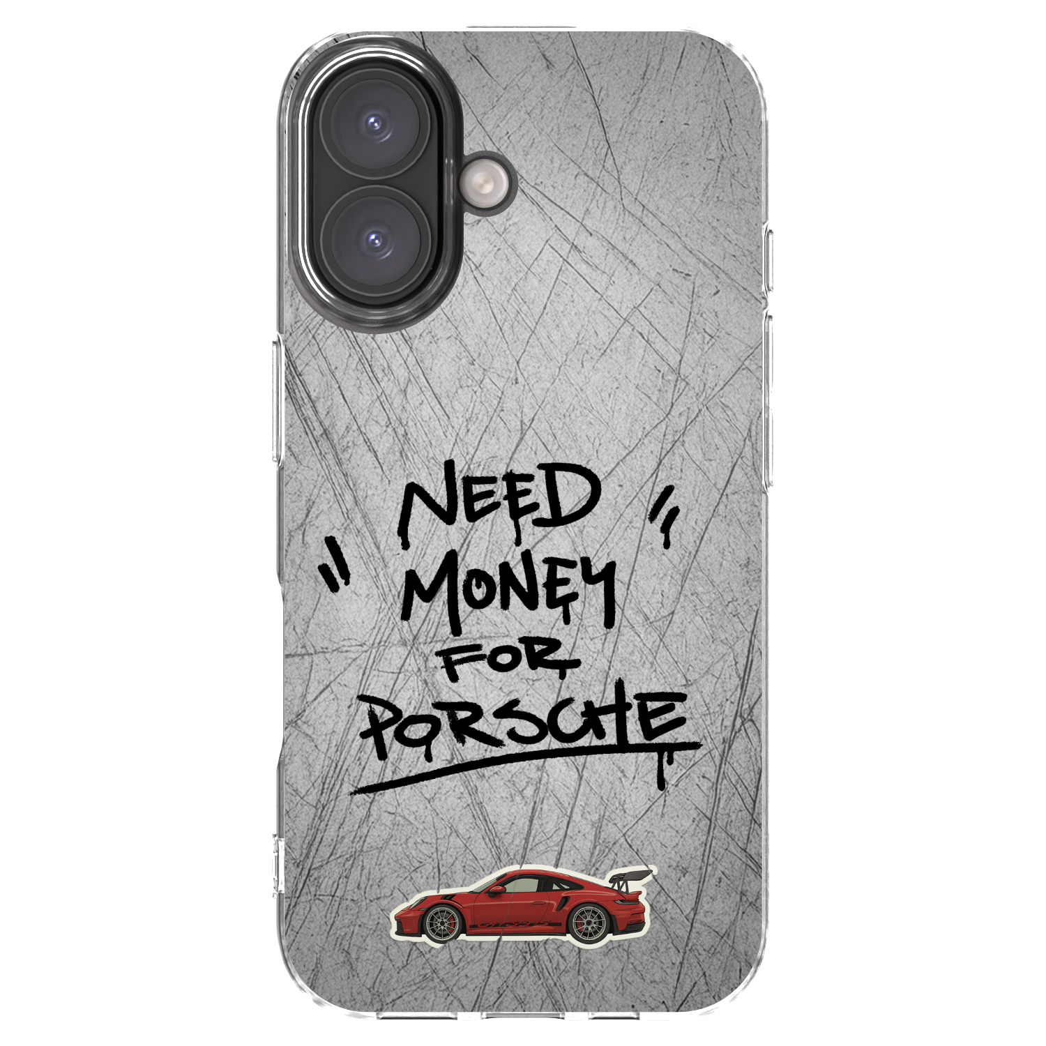 Picasee silikonowe przeźroczyste etui na Apple iPhone 16 - Grey Drift