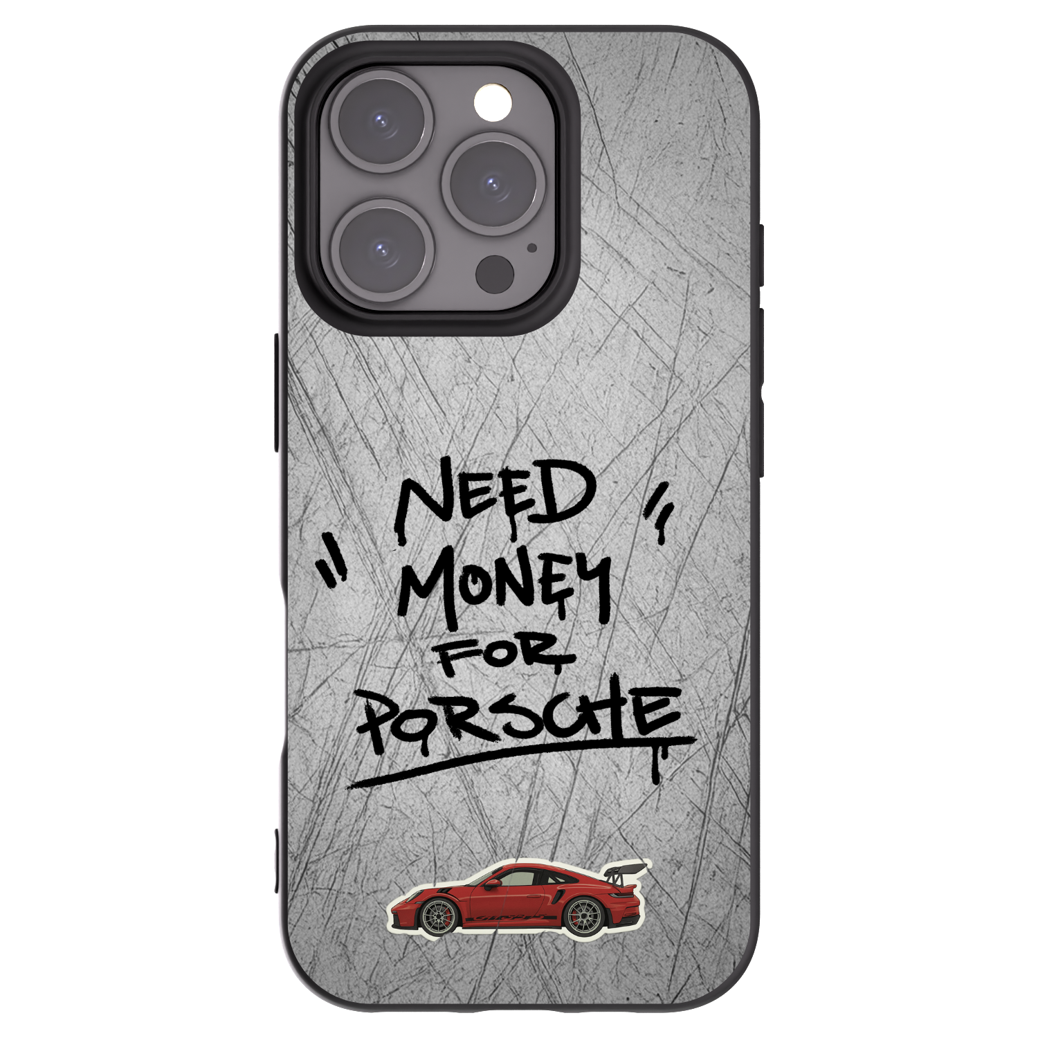 Picasee silikonowe czarne etui na Apple iPhone 16 Pro - Grey Drift