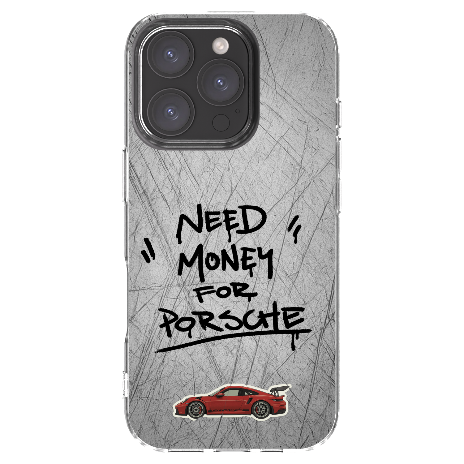 Picasee silikonowe przeźroczyste etui na Apple iPhone 16 Pro - Grey Drift