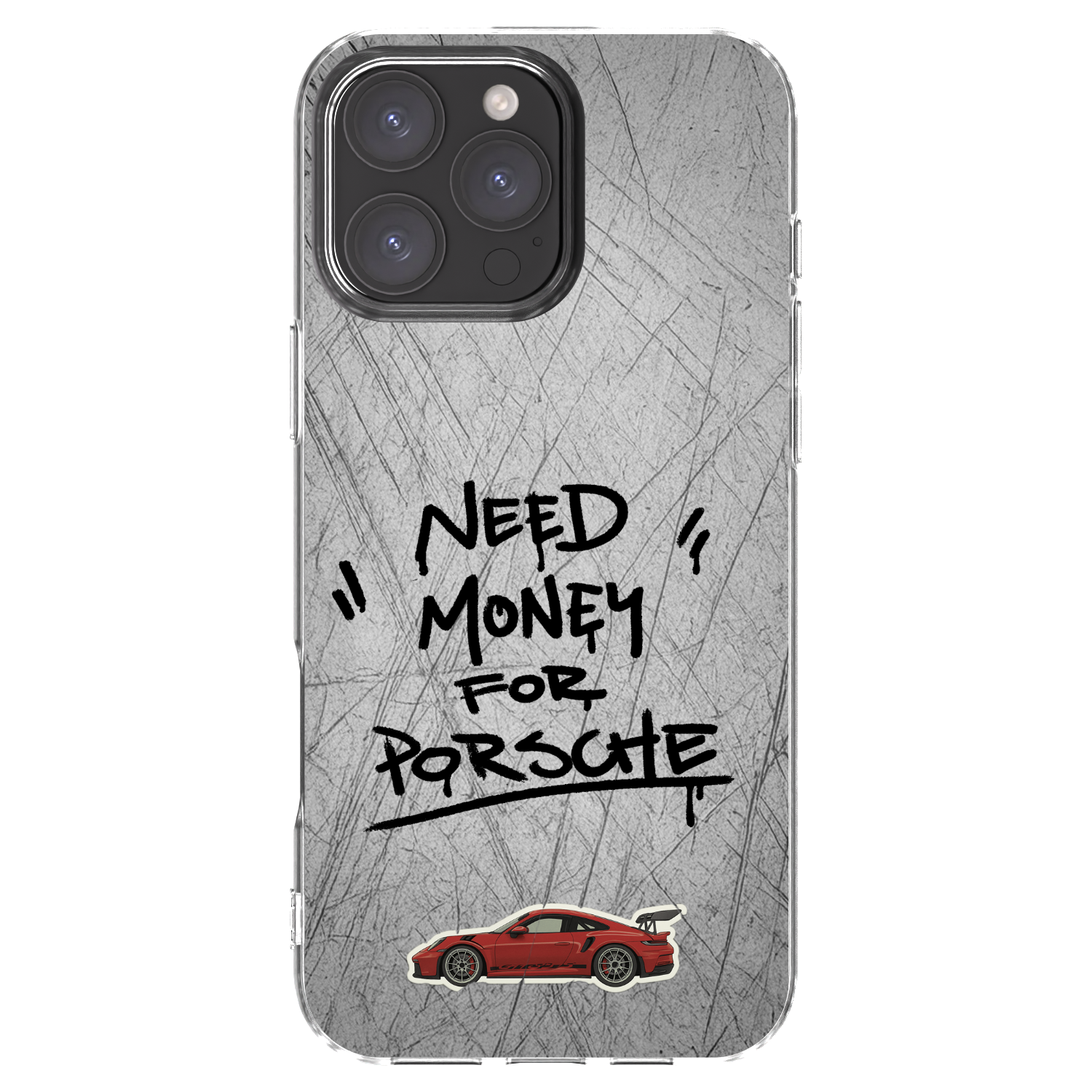 Picasee silikonowe przeźroczyste etui na Apple iPhone 16 Pro Max - Grey Drift