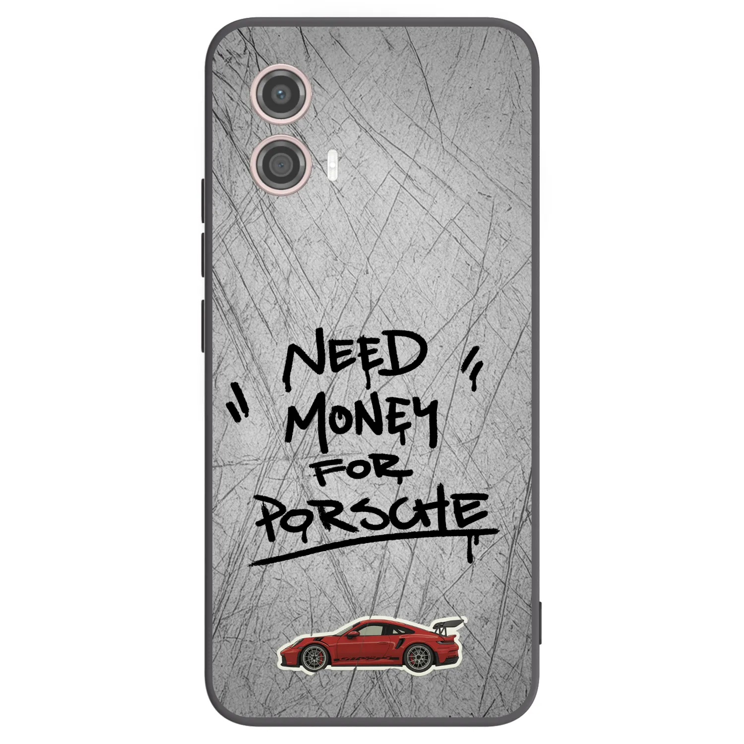 Picasee silikonowe czarne etui na Motorola Moto G53 5G - Grey Drift