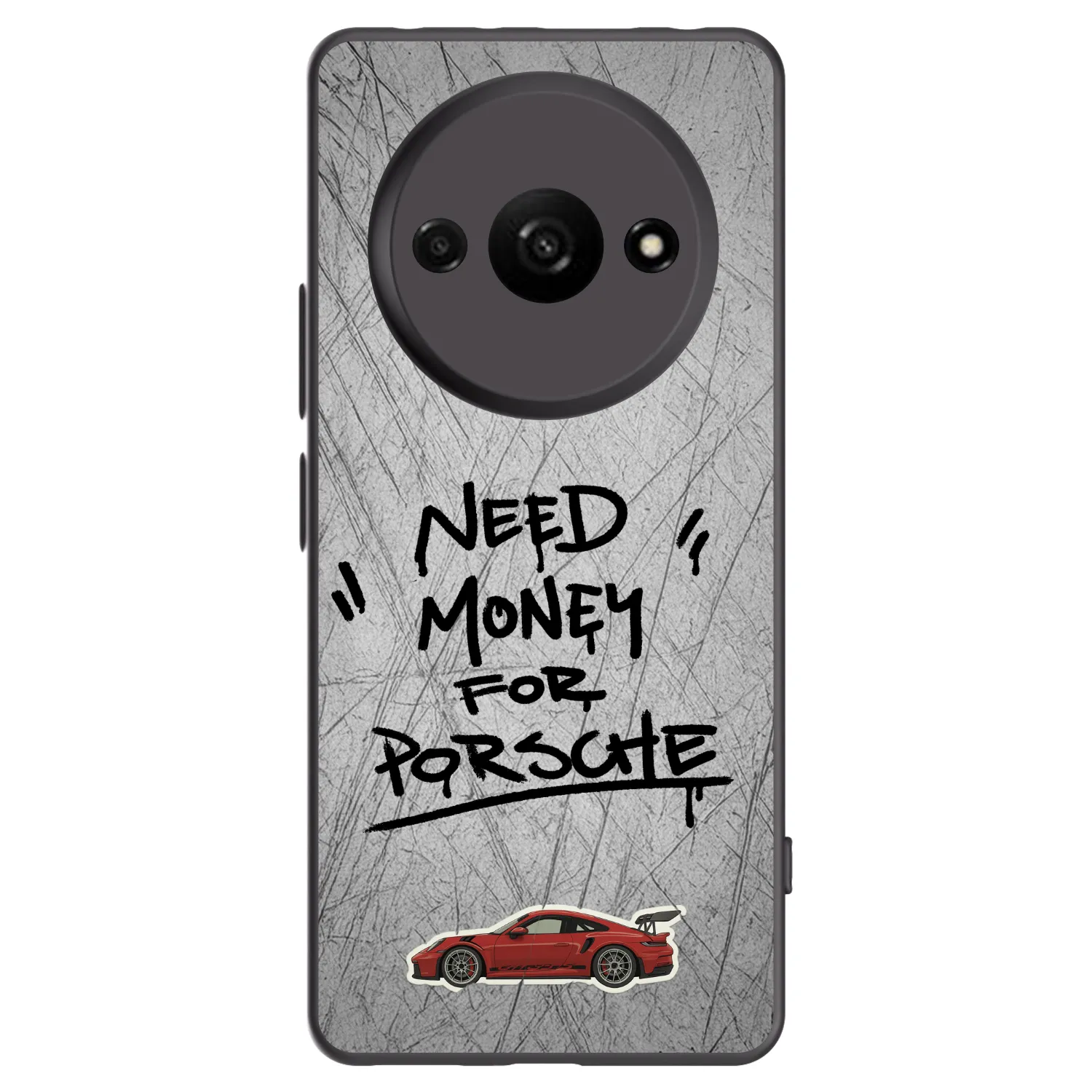 Picasee silikonowe czarne etui na Xiaomi Redmi A3 - Grey Drift