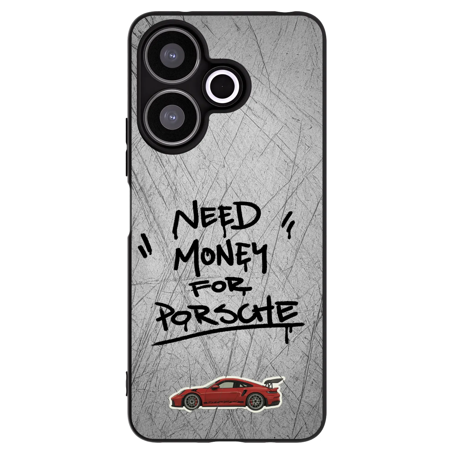 Picasee silikonowe czarne etui na Xiaomi Redmi 13 4G - Grey Drift