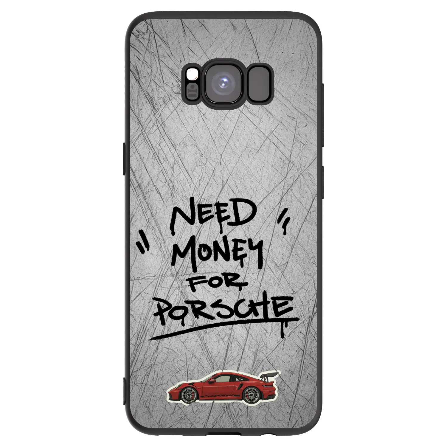 Picasee silikonowe czarne etui na Samsung Galaxy S8 G950F - Grey Drift