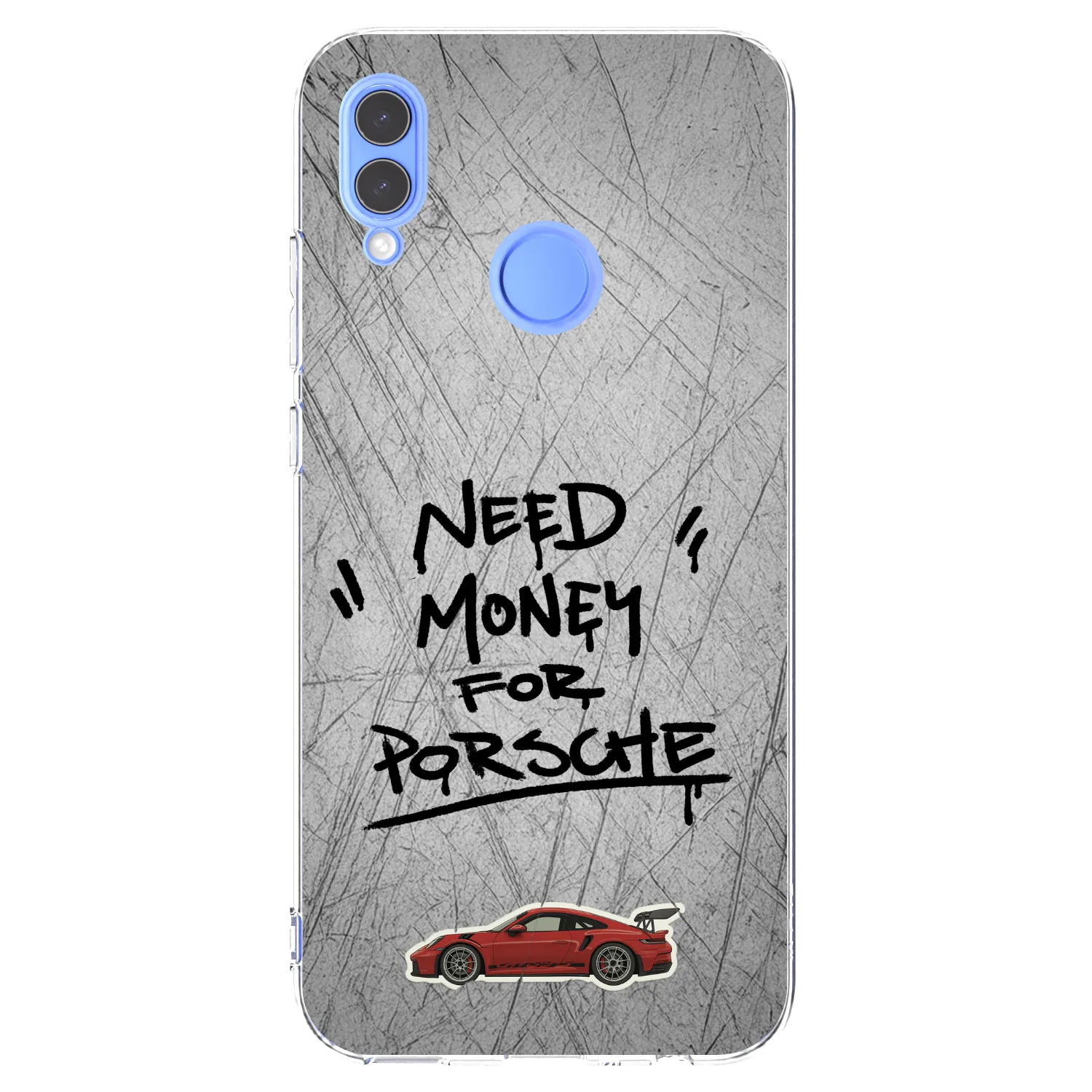 Picasee silikonowe przeźroczyste etui na Honor 10 Lite - Grey Drift