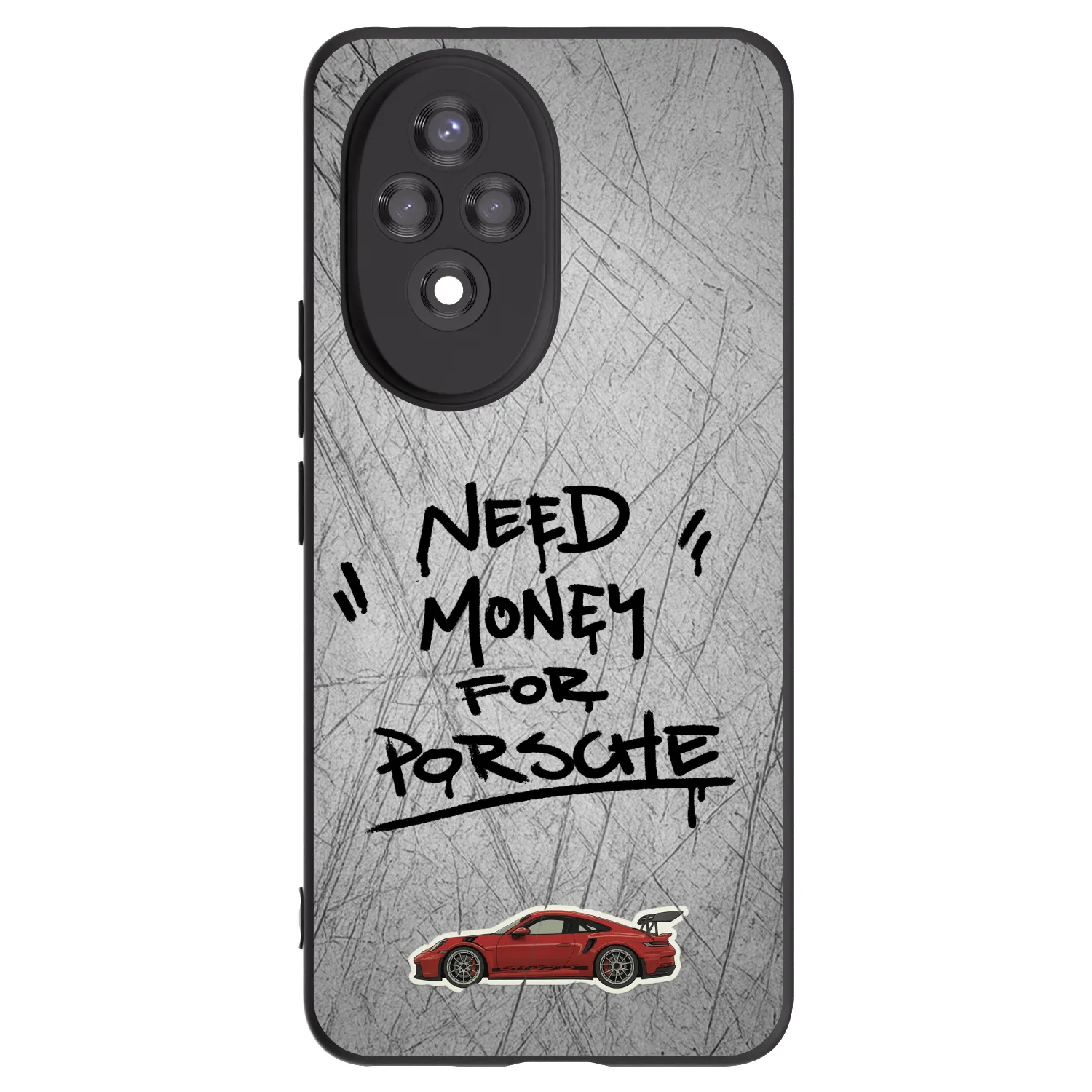 Picasee silikonowe czarne etui na Honor 200 5G - Grey Drift