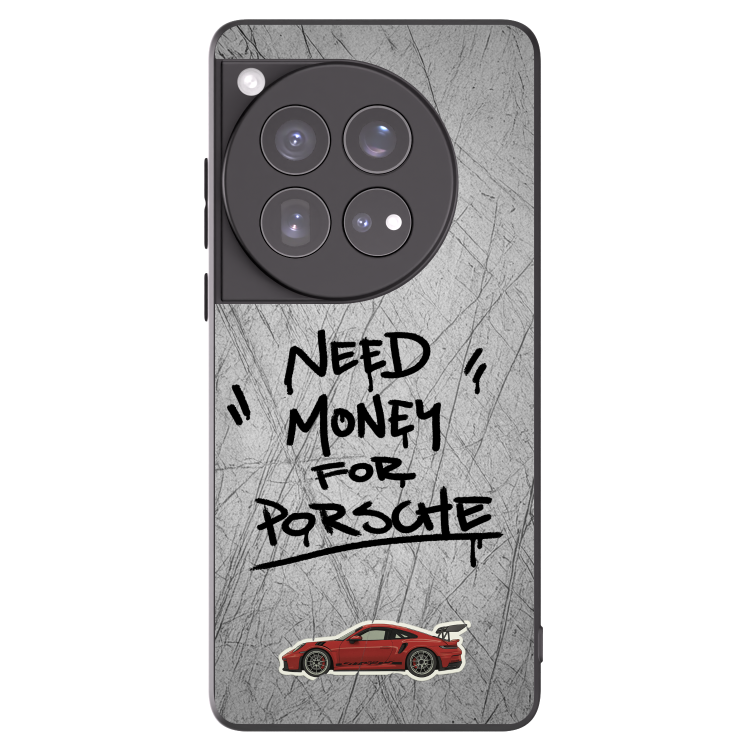 Picasee silikonowe czarne etui na OnePlus 12 5G - Grey Drift