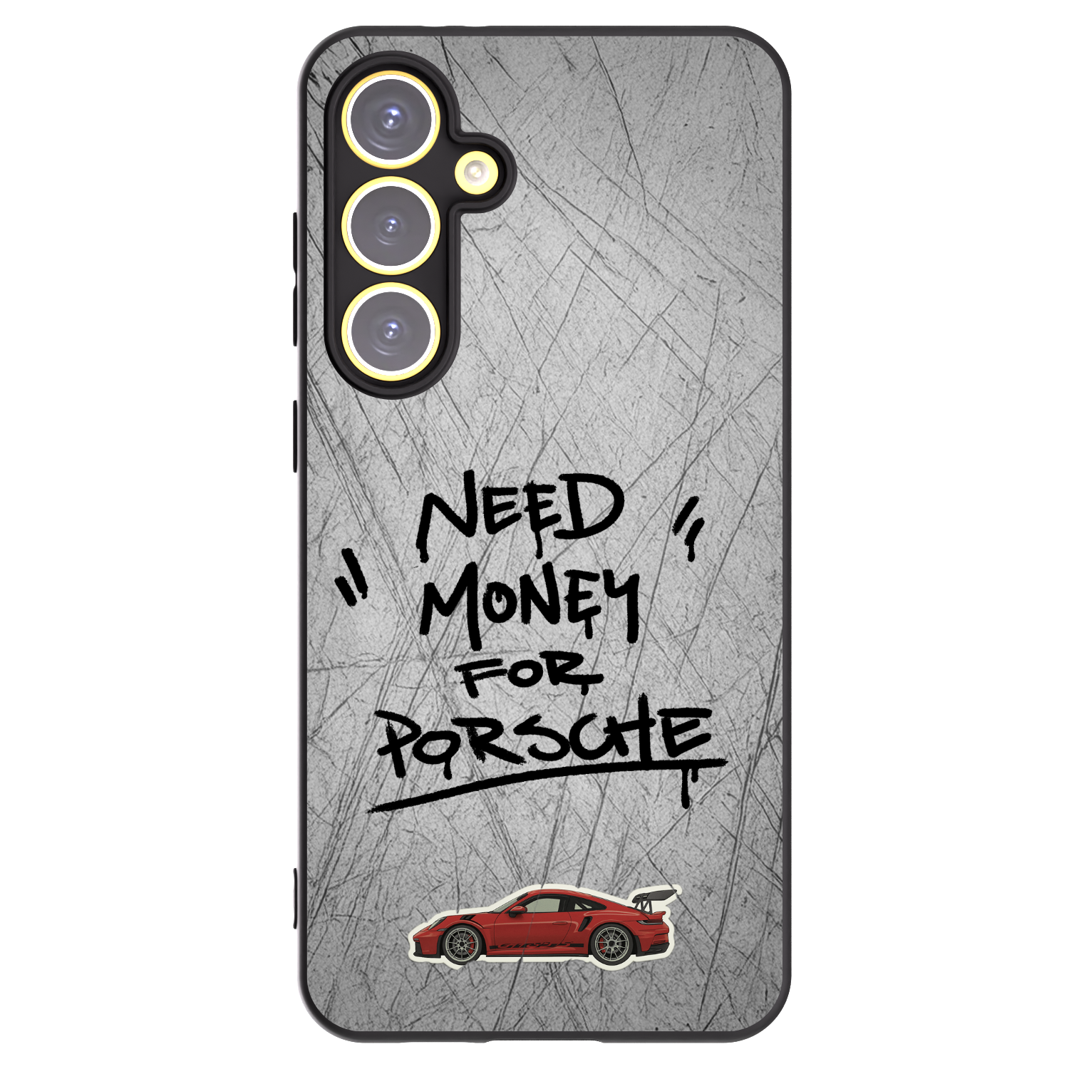 Picasee silikonowe czarne etui na Samsung Galaxy S24 FE S721B - Grey Drift