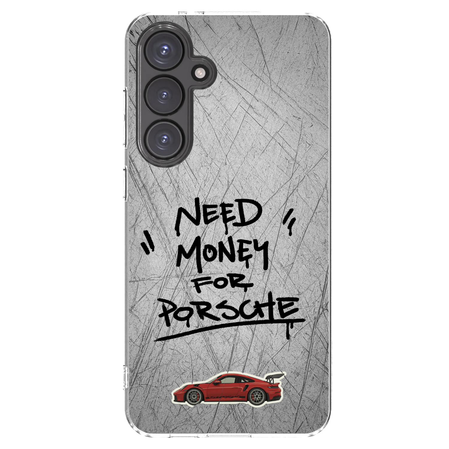 Picasee silikonowe przeźroczyste etui na Samsung Galaxy S24 FE S721B - Grey Drift
