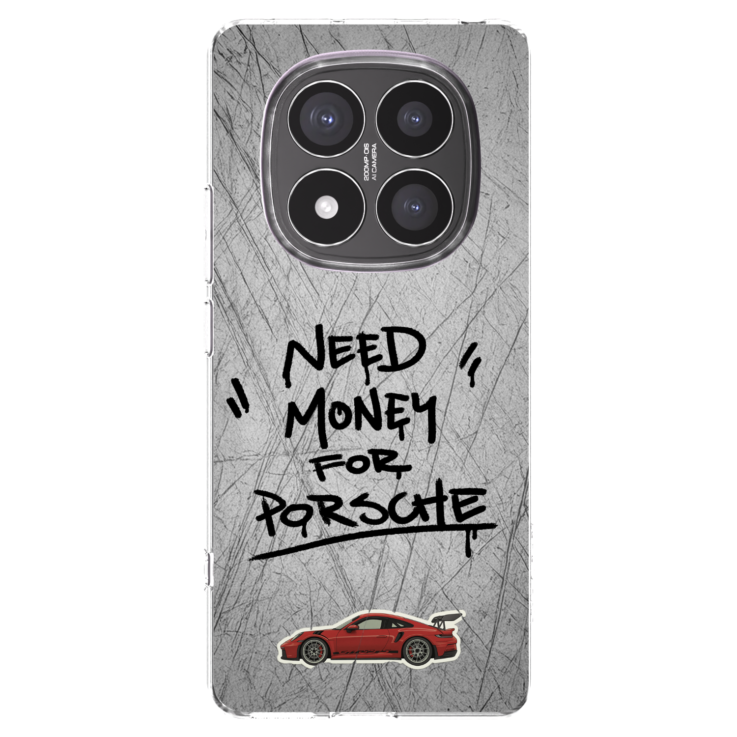Picasee silikonowe przeźroczyste etui na Xiaomi Redmi Note 14 Pro+ 5G - Grey Drift