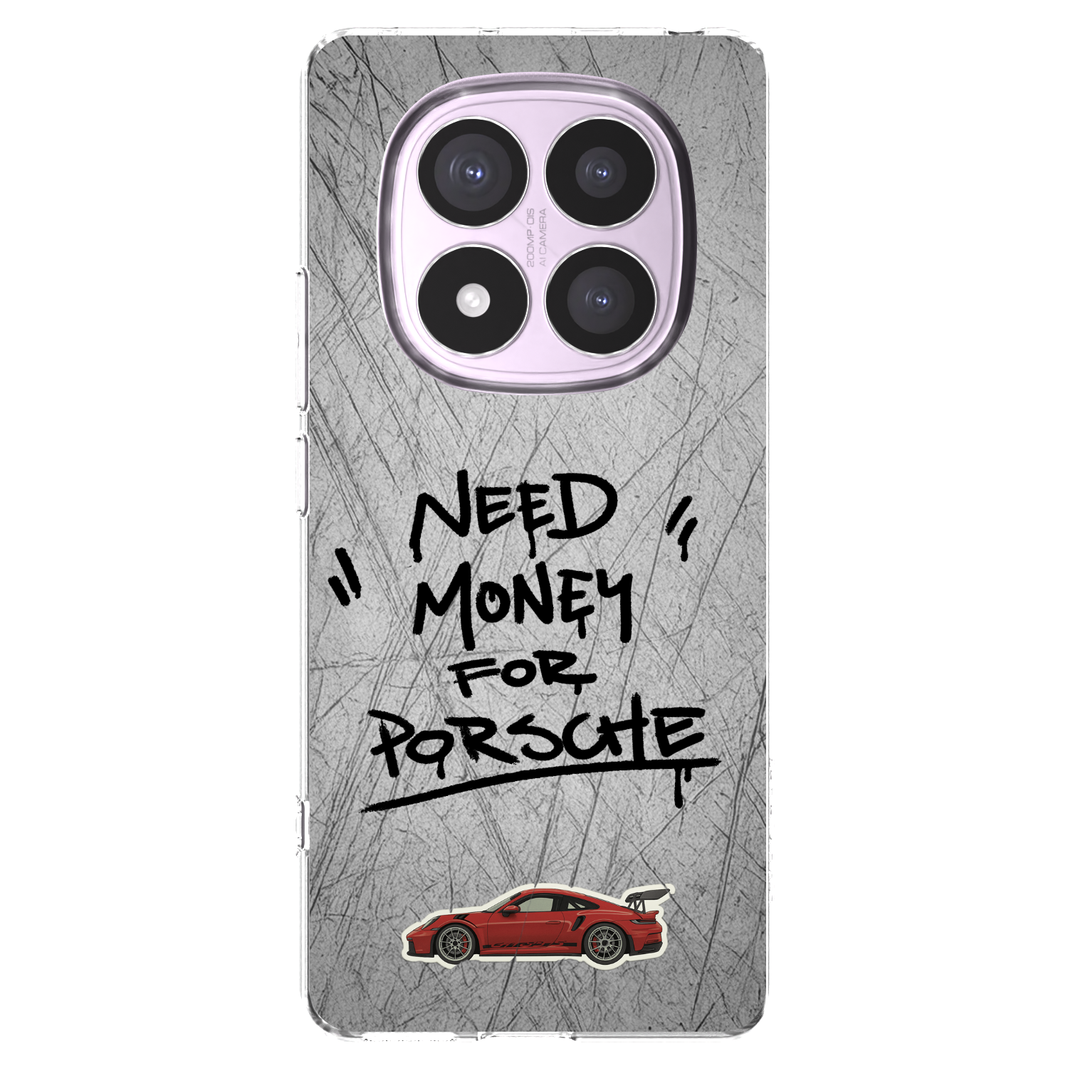 Picasee silikonowe przeźroczyste etui na Xiaomi Redmi Note 14 Pro 5G - Grey Drift