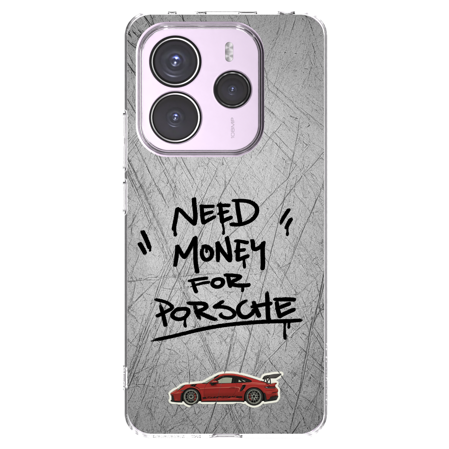 Picasee silikonowe przeźroczyste etui na Xiaomi Redmi Note 14 5G - Grey Drift