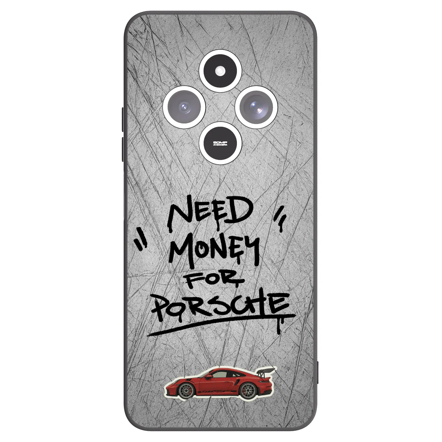 Picasee silikonowe czarne etui na Xiaomi Redmi 14C - Grey Drift