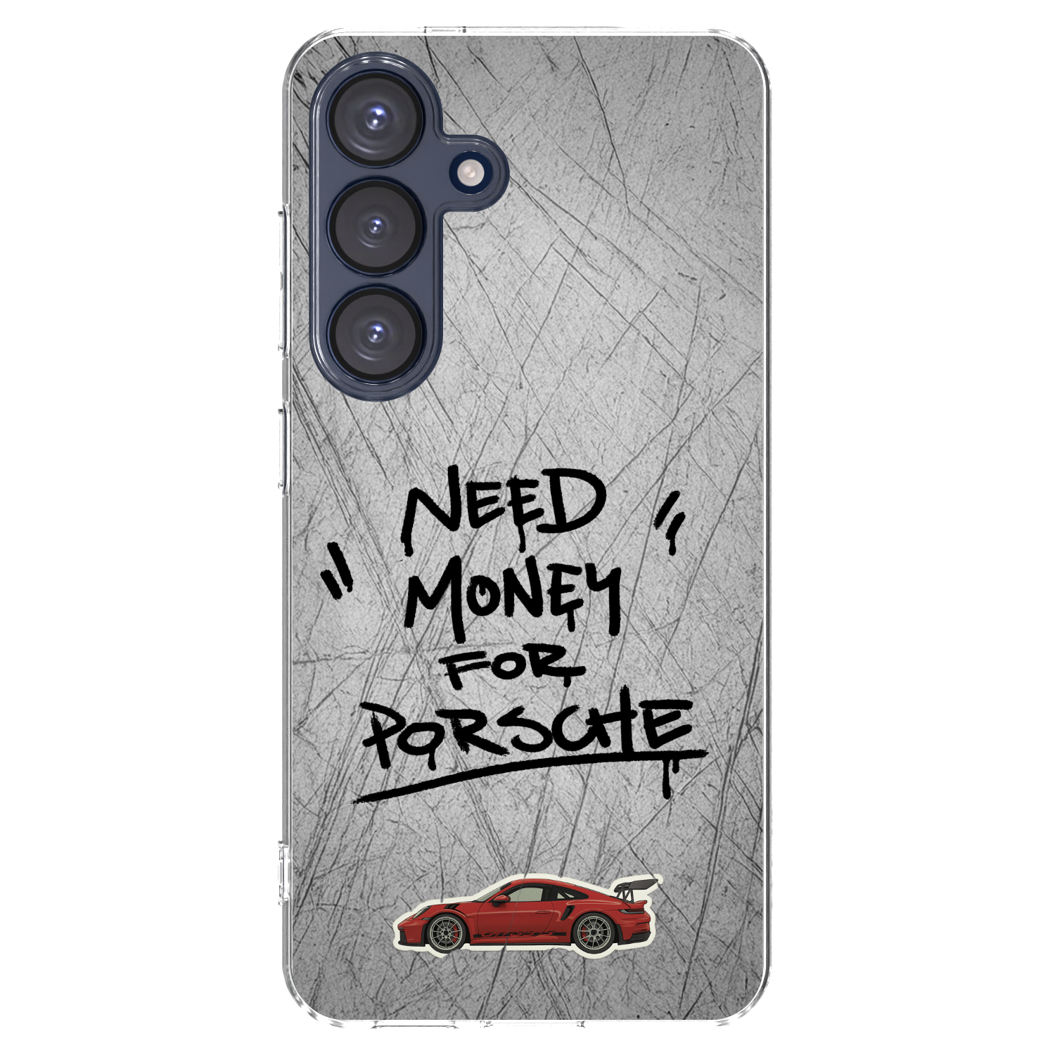 Picasee silikonowe przeźroczyste etui na Samsung Galaxy S25 5G - Grey Drift