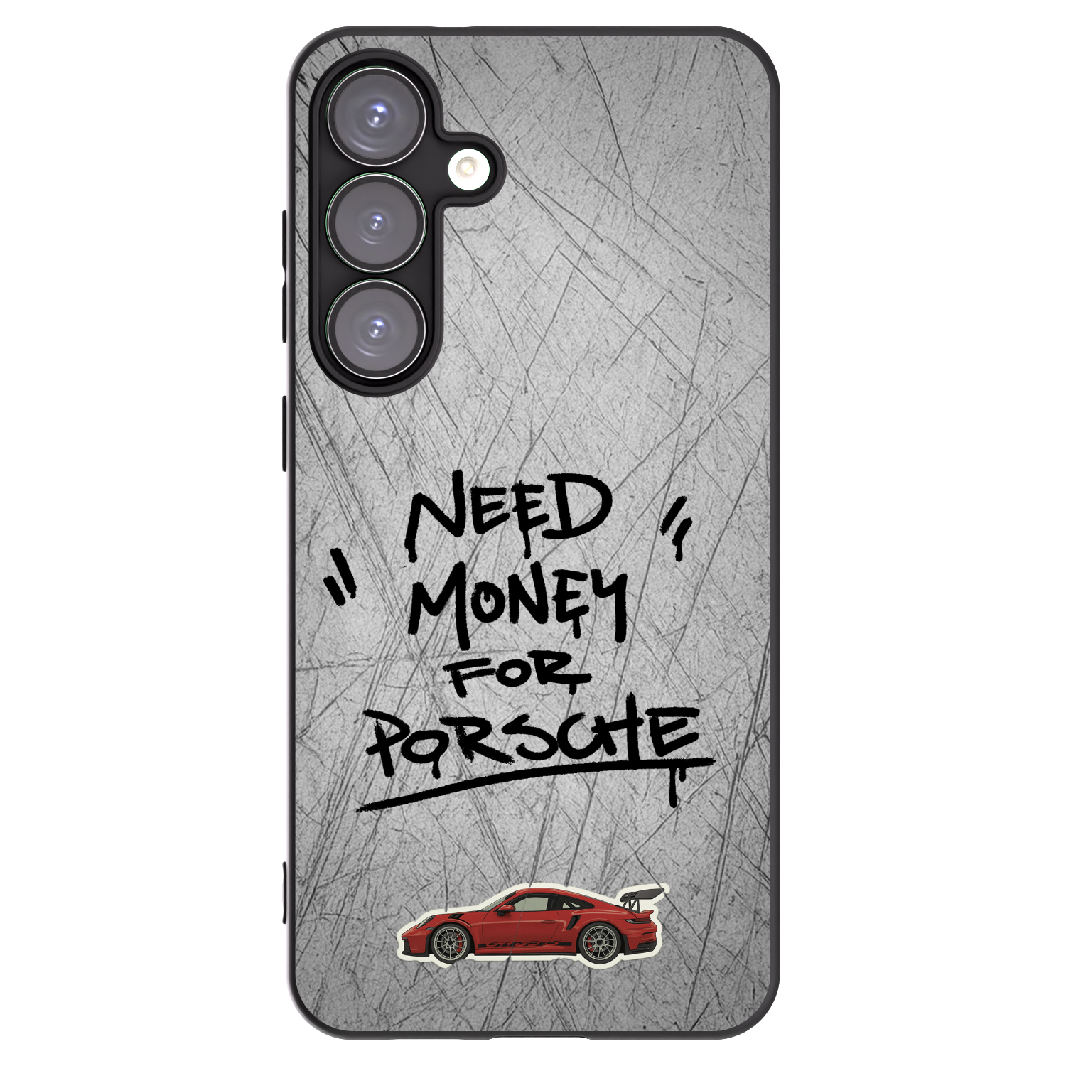 Picasee silikonowe czarne etui na Samsung Galaxy S25+ 5G - Grey Drift