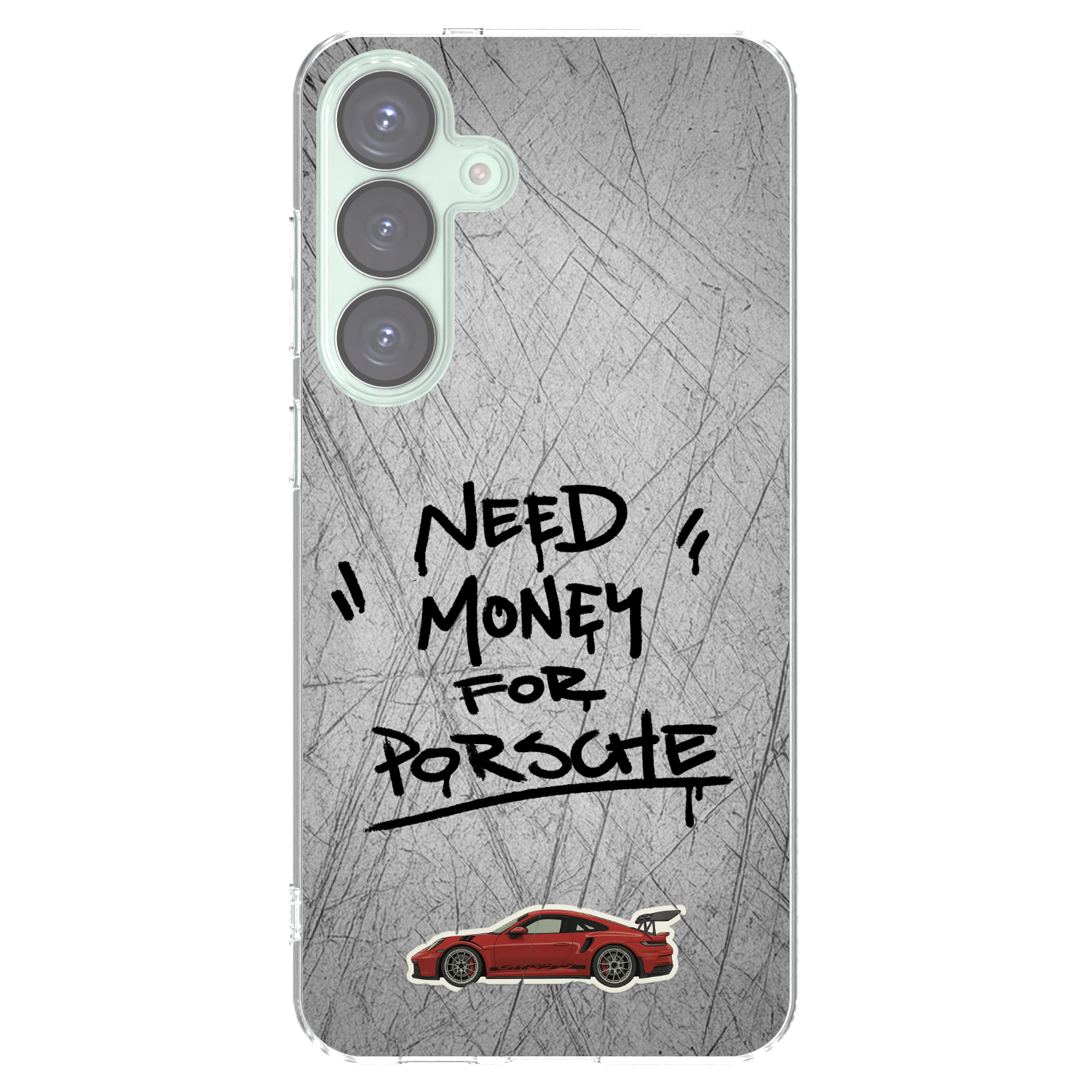 Picasee silikonowe przeźroczyste etui na Samsung Galaxy S25+ 5G - Grey Drift