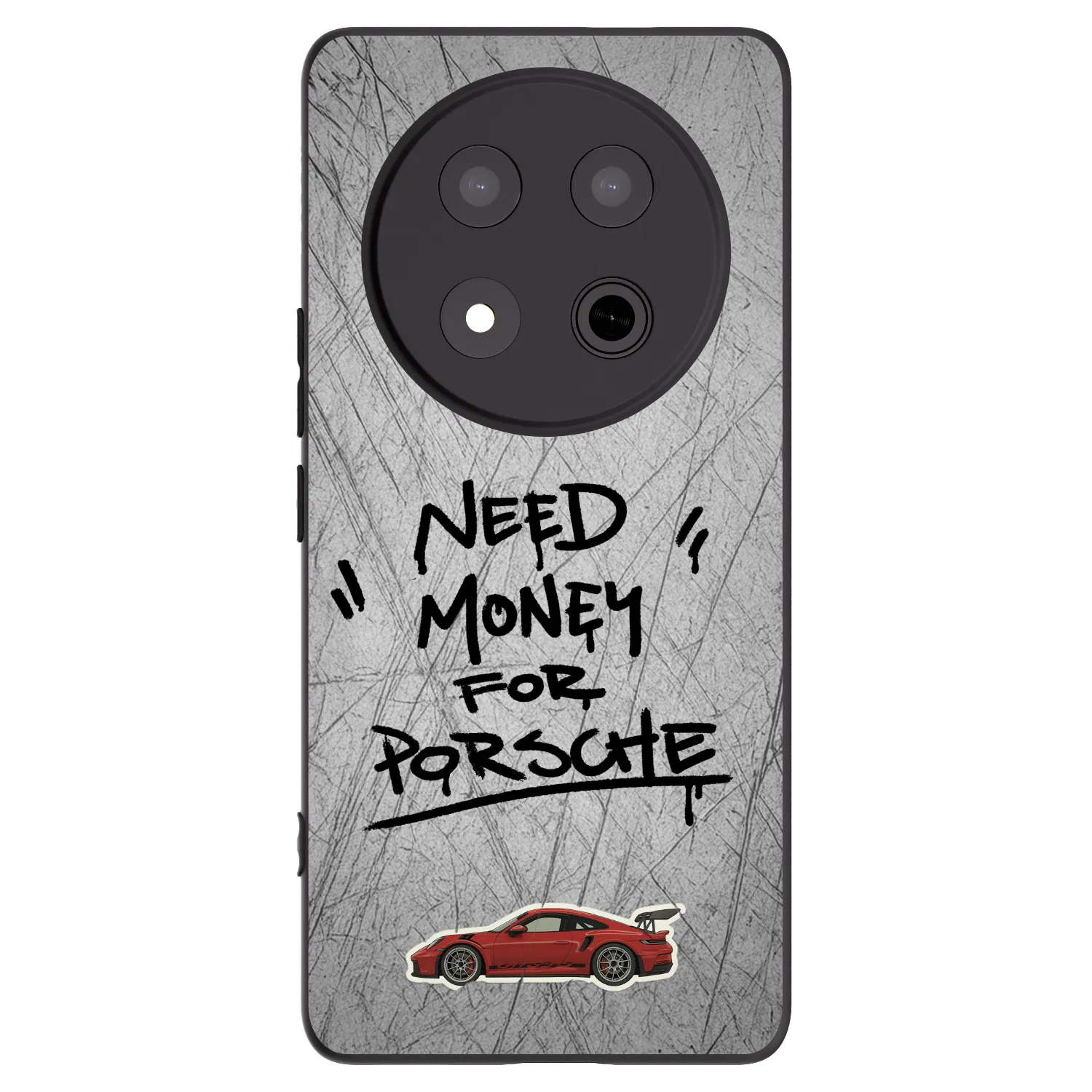 Picasee silikonowe czarne etui na Honor Magic7 Lite 5G - Grey Drift