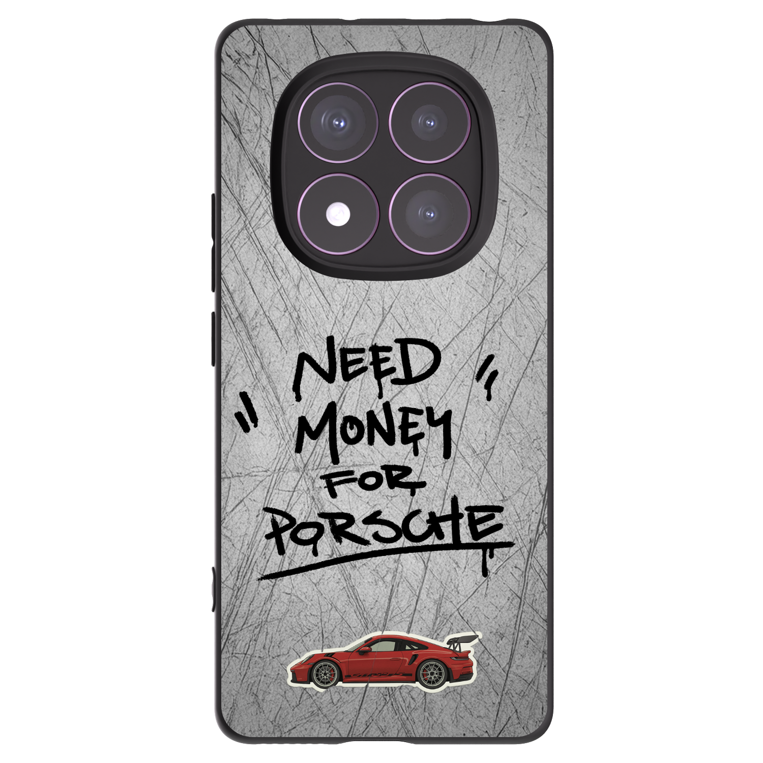 Picasee silikonowe czarne etui na Xiaomi Redmi Note 14 Pro 4G - Grey Drift