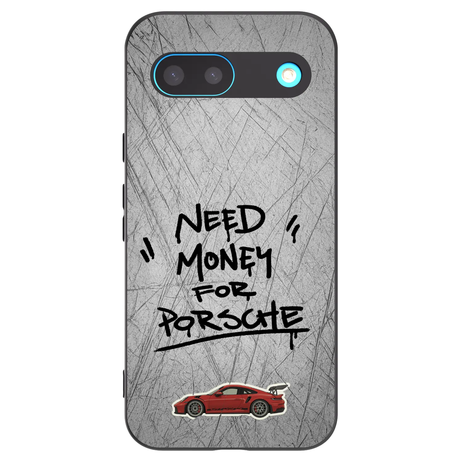 Picasee silikonowe czarne etui na Google Pixel 8 - Grey Drift