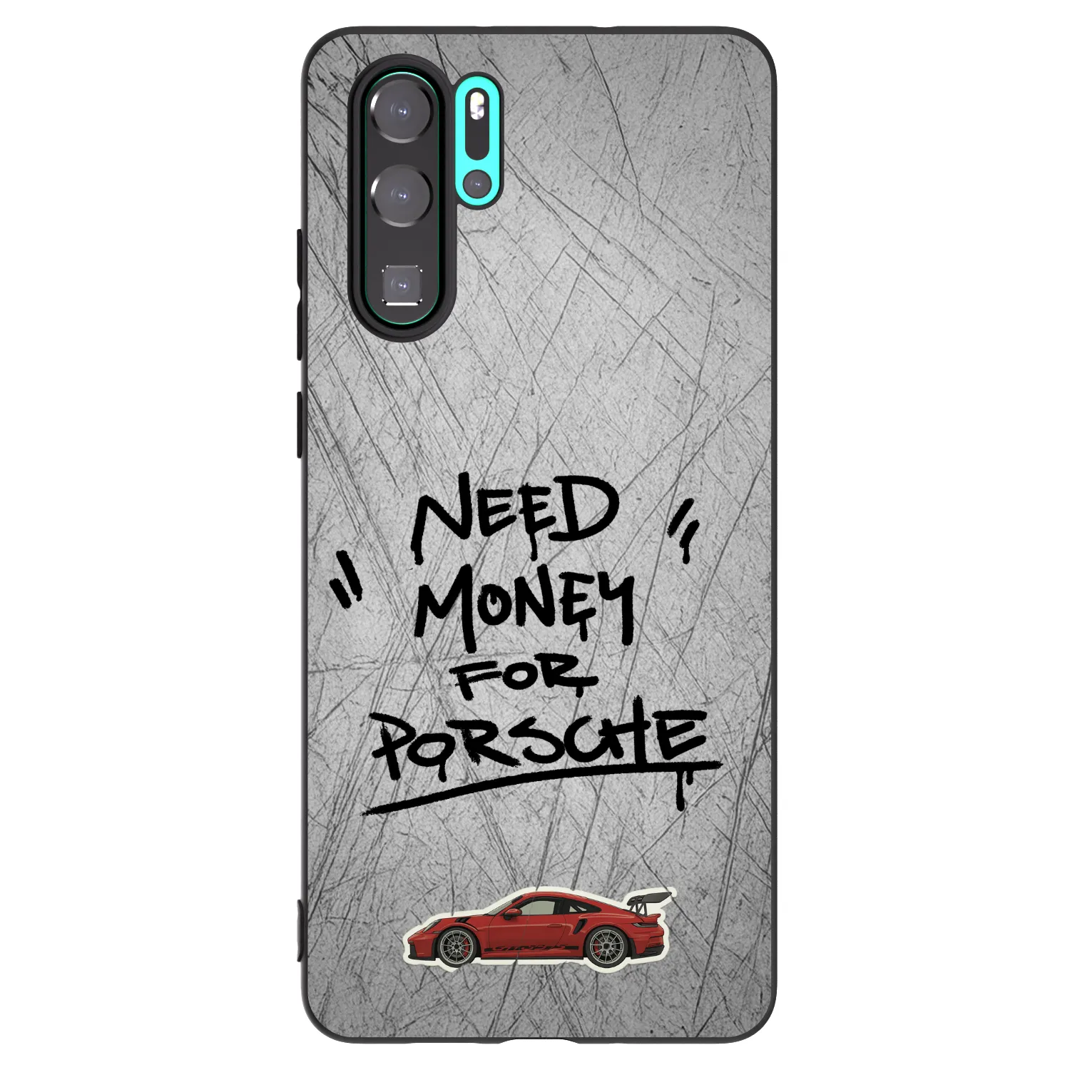 Picasee silikonowe czarne etui na Huawei P30 Pro - Grey Drift
