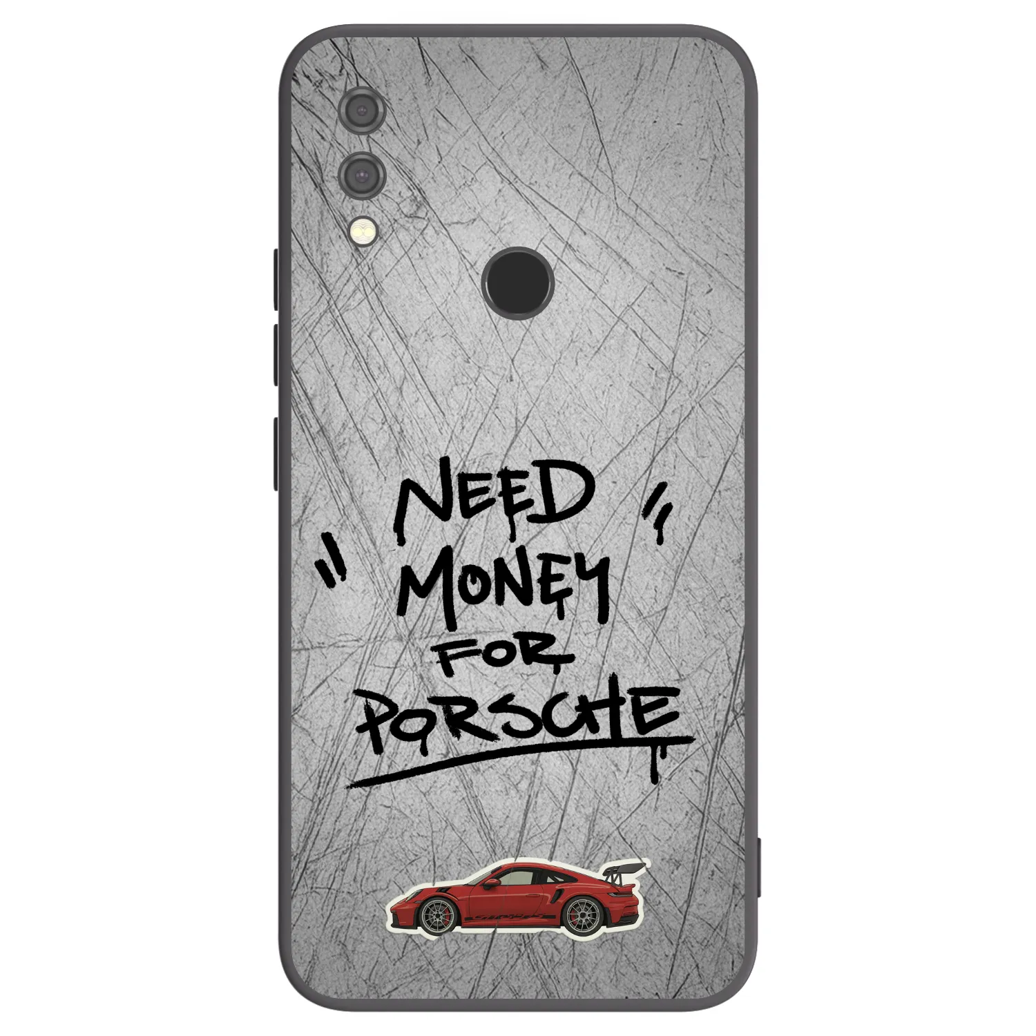 Picasee silikonowe czarne etui na Xiaomi Redmi Note 7 - Grey Drift
