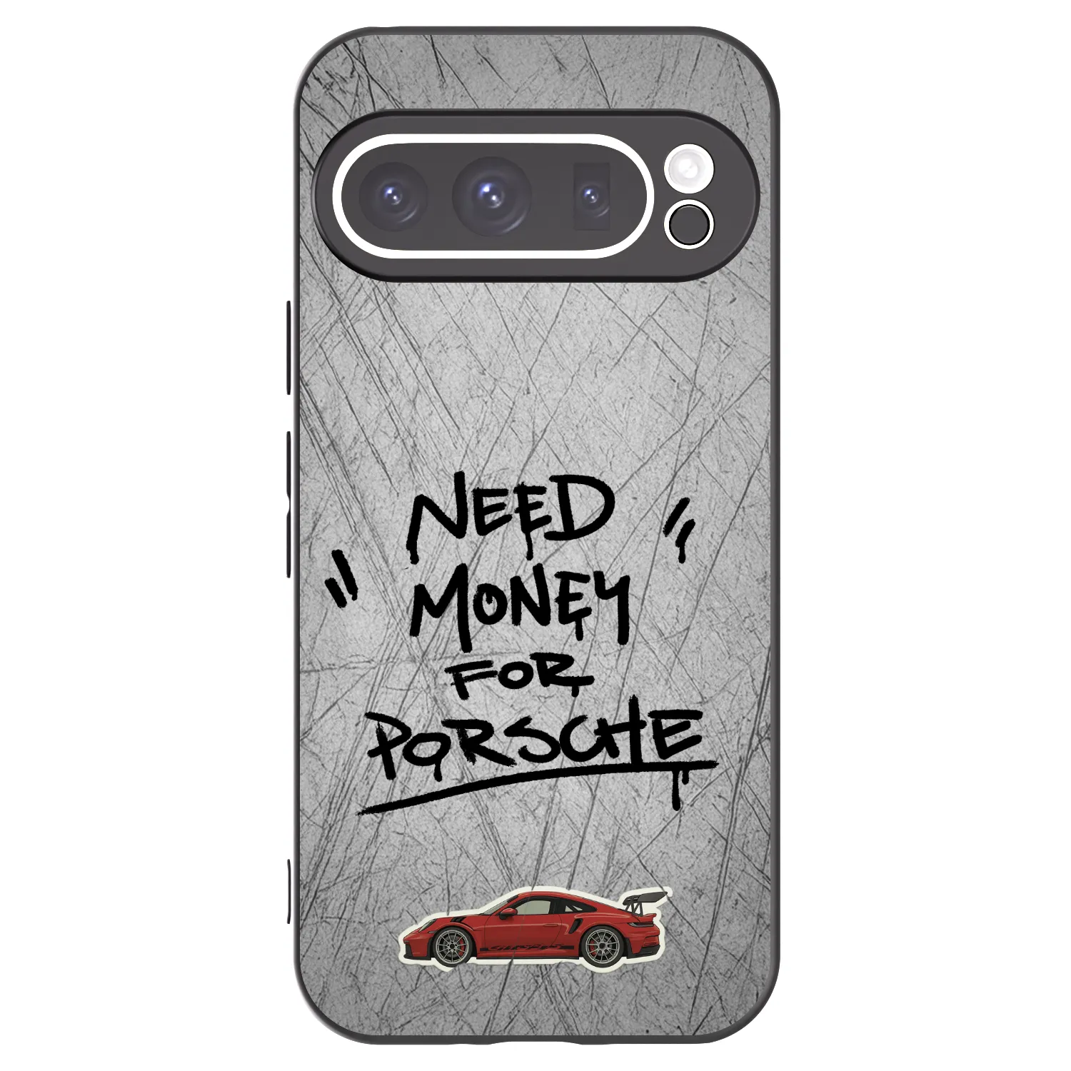 Picasee silikonowe czarne etui na Google Pixel 9 Pro - Grey Drift