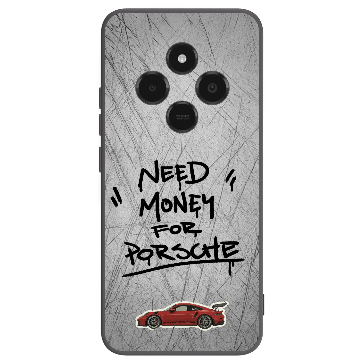 Picasee silikonowe czarne etui na Xiaomi Poco C75 - Grey Drift