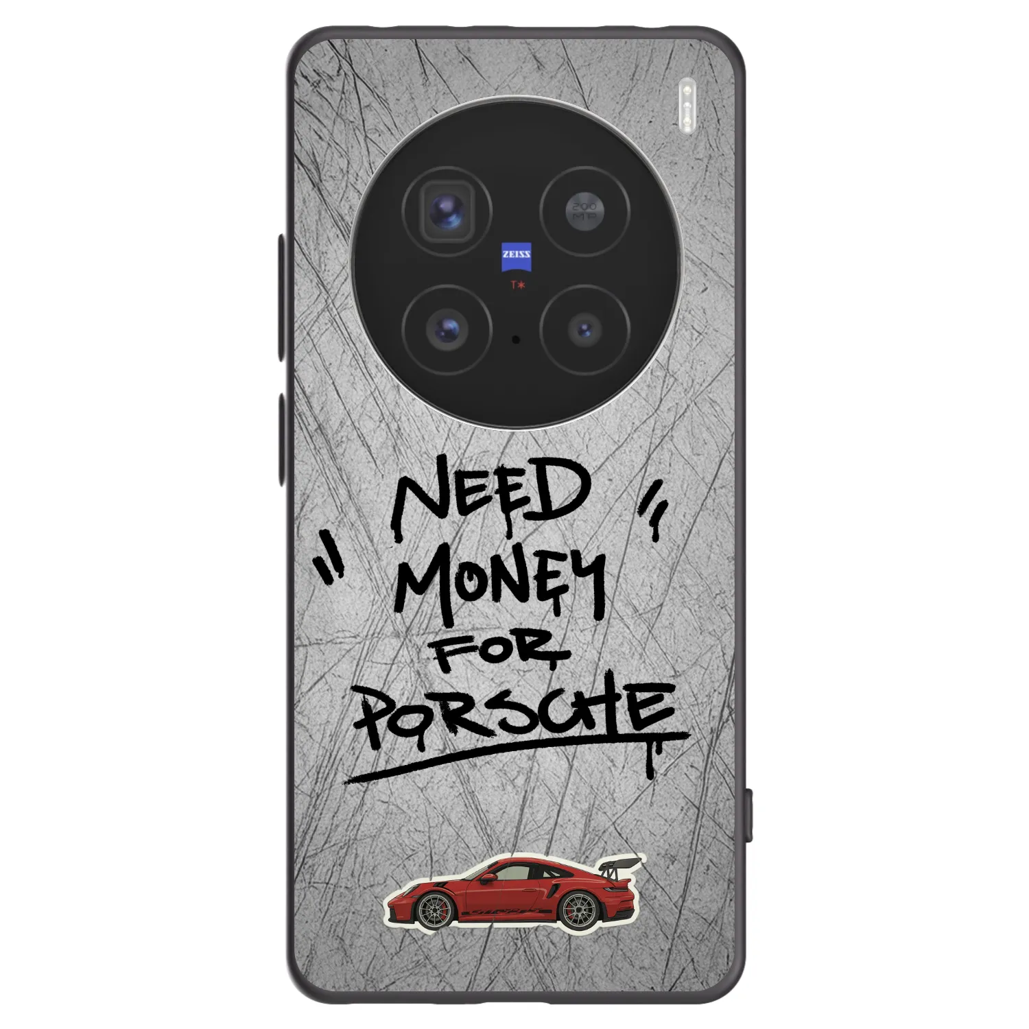 Picasee silikonowe czarne etui na Vivo X200 Pro - Grey Drift