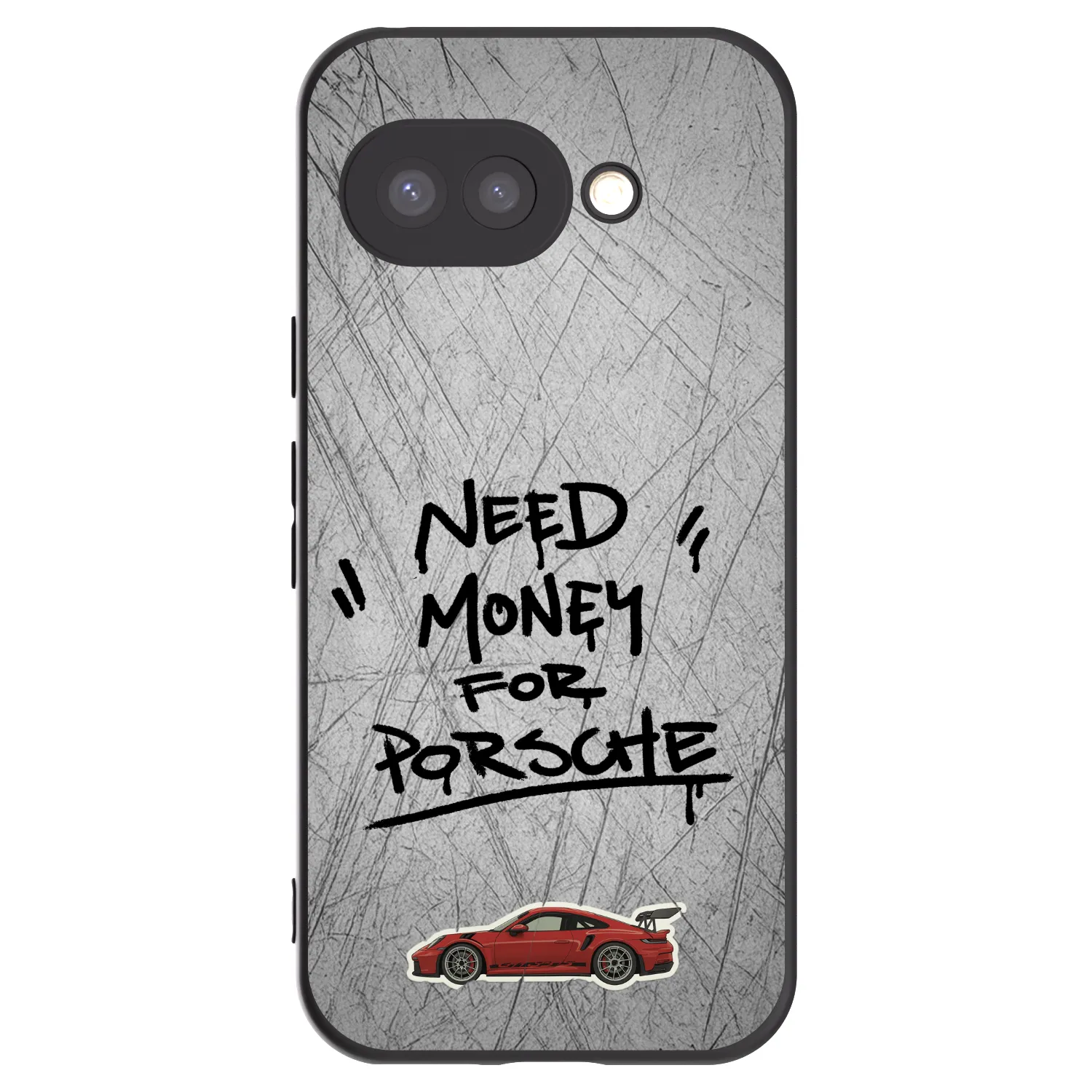 Picasee silikonowe czarne etui na Google Pixel 9a - Grey Drift