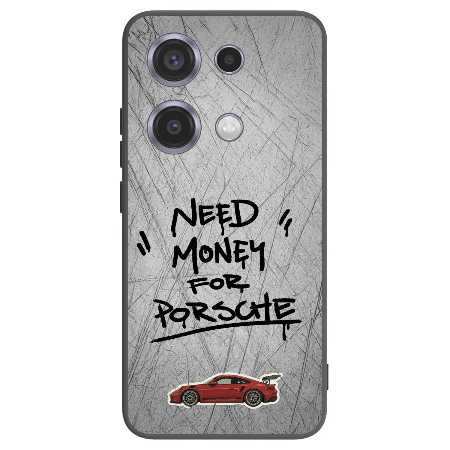 Picasee silikonowe czarne etui na Xiaomi Redmi Note 14S - Grey Drift