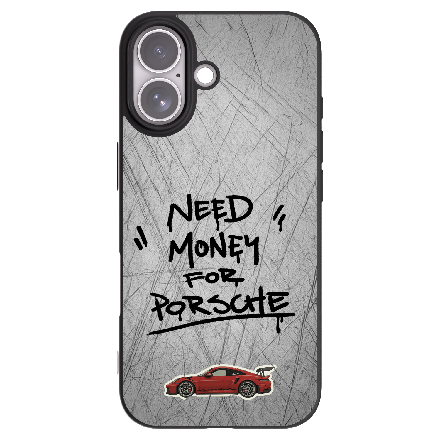 Picasee silikonowe czarne etui na Apple iPhone 17 - Grey Drift