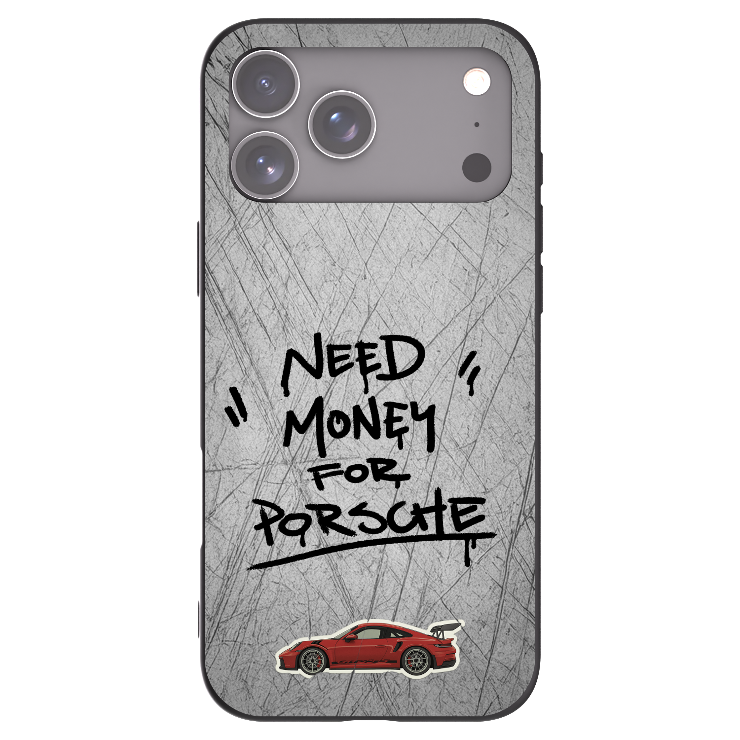 Picasee silikonowe czarne etui na Apple iPhone 17 Pro Max - Grey Drift