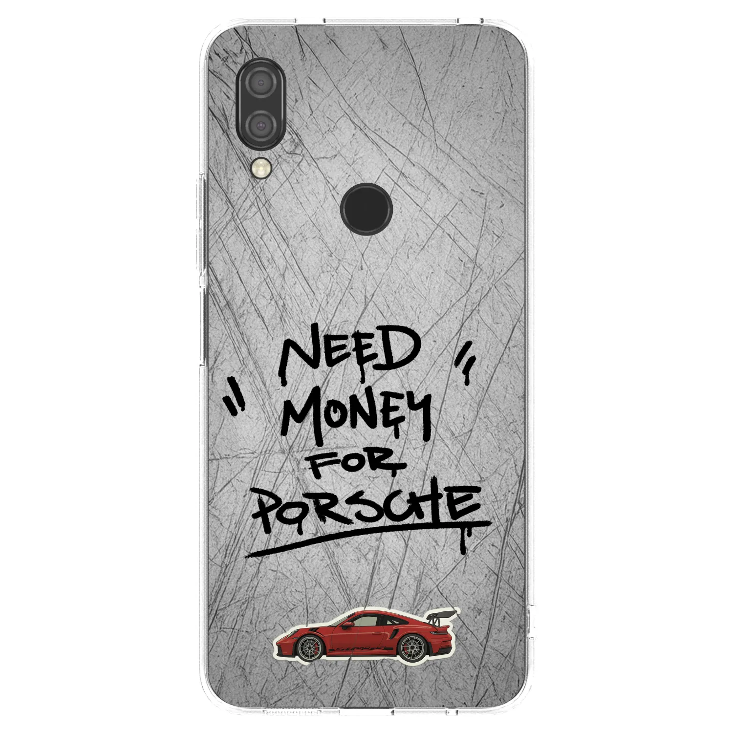 Picasee silikonowe przeźroczyste etui na Xiaomi Redmi 7 - Grey Drift