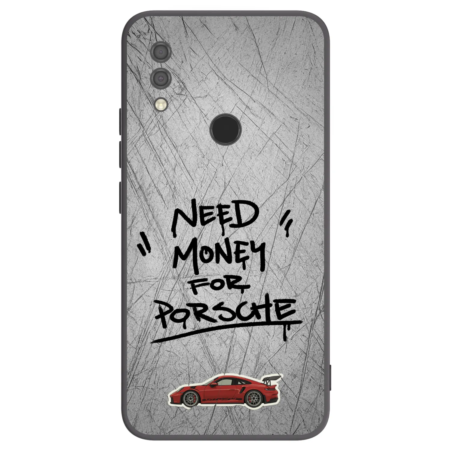 Picasee silikonowe czarne etui na Xiaomi Redmi 7 - Grey Drift