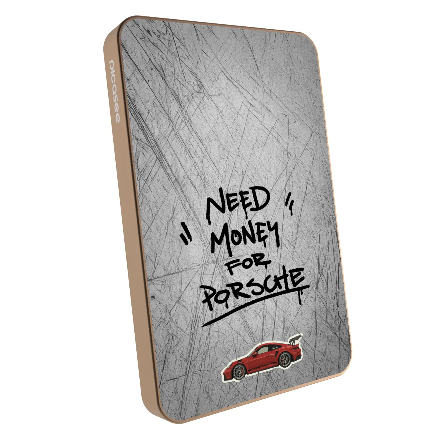 Picasee Powerbank z MagSafe 5 000 mAh Złoty - Grey Drift