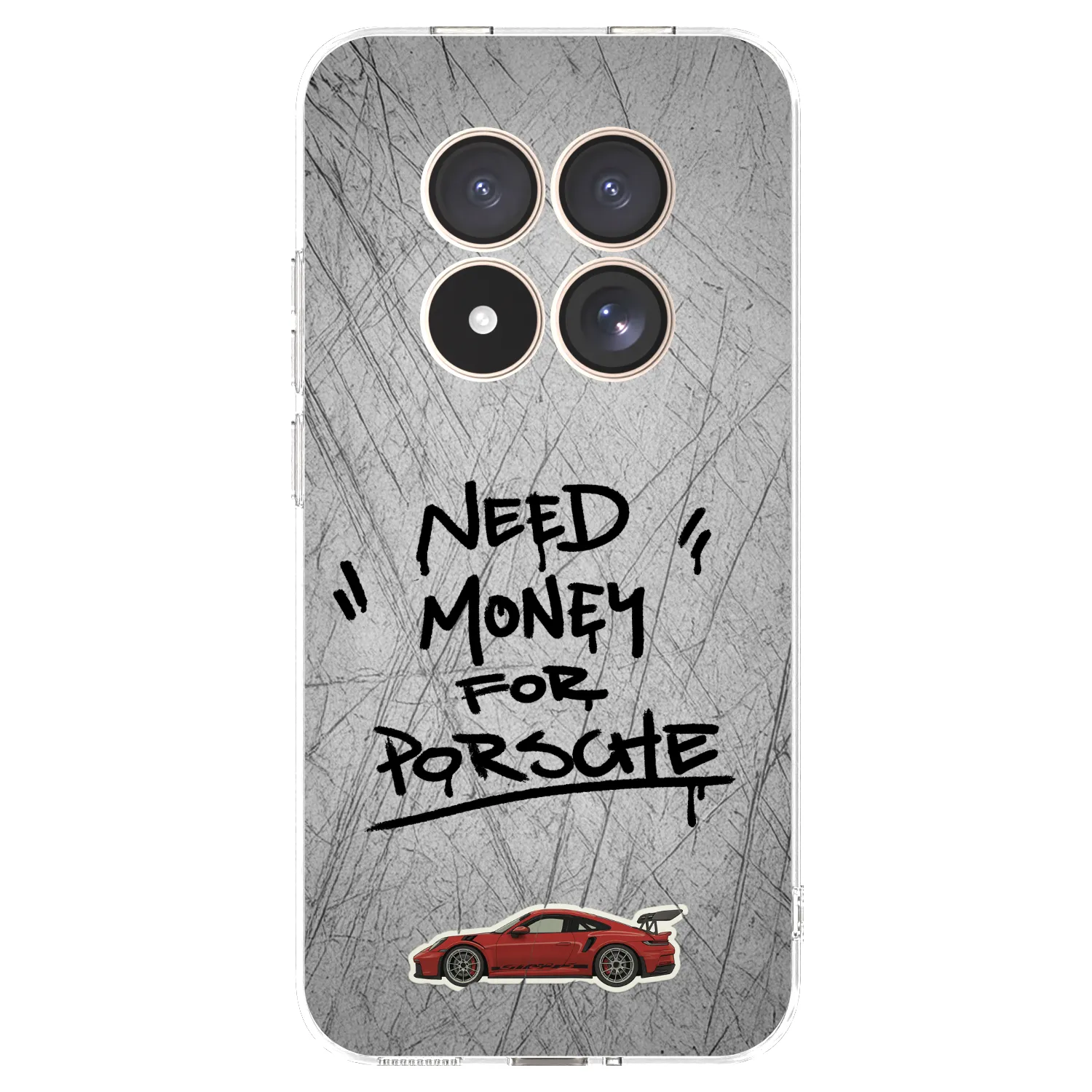 Picasee silikonowe przeźroczyste etui na Xiaomi Redmi Note 15 Pro 4G - Grey Drift