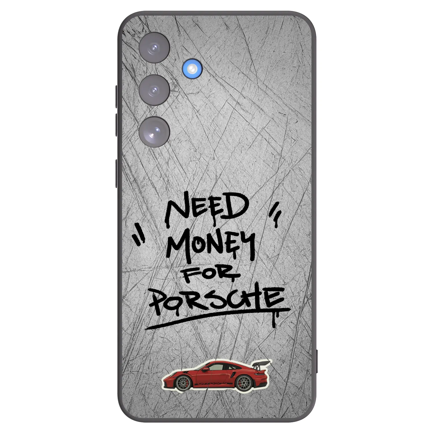 Picasee silikonowe czarne etui na Samsung Galaxy S25 FE 5G - Grey Drift